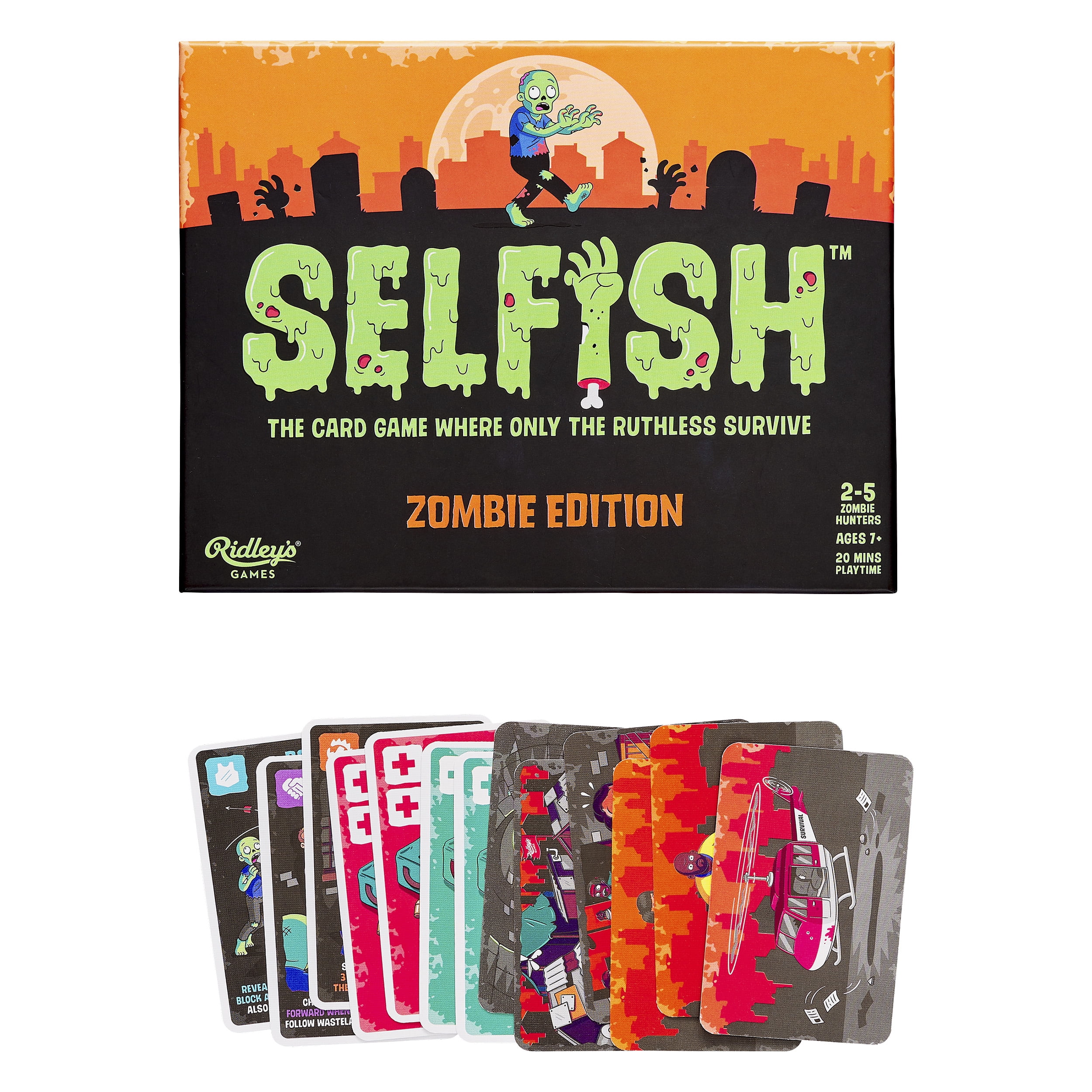 Ridley's Selfish Zombie Edition Card Game (Survival Strategy Board Game) kzm2j