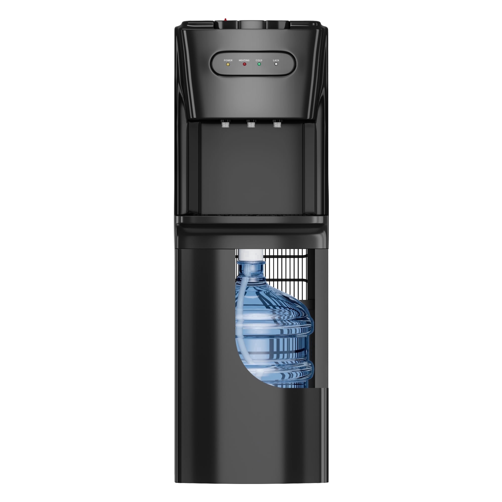 Nepsam Bottom Loading Water Dispenser, Free Standing Water Cooler with Child Safety Lock, Instant Hot and Cold Water (Black, 5 Gallon) cqb93