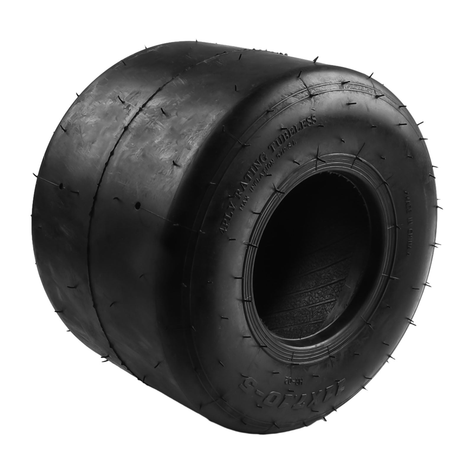 CAIJIEXI Go Kart Racing Tires Competitive Front and Rear Tubeless Rubber (11x7.10-5) lgg25