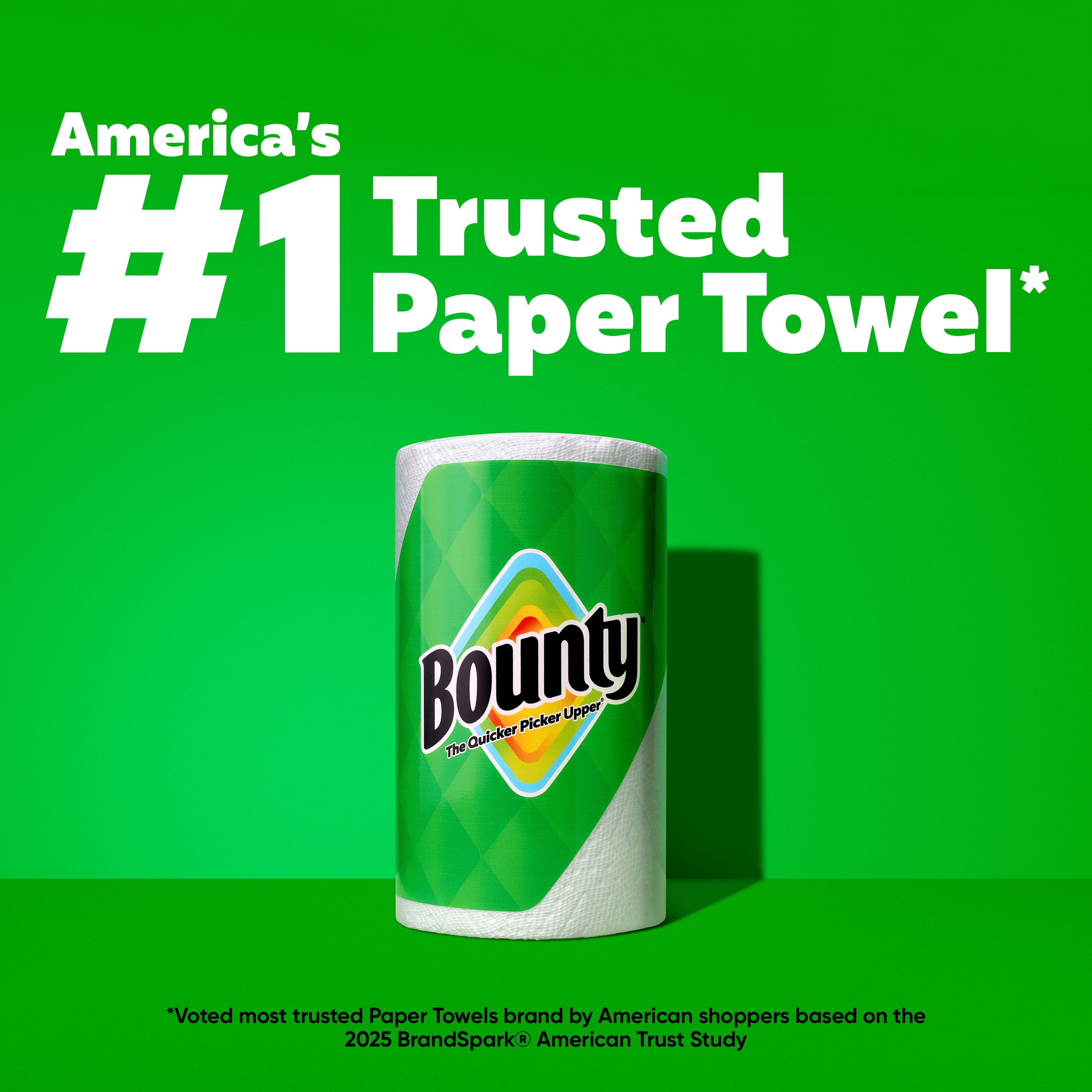 Bounty Paper Towels Full Sheet, Absorbent Kitchen Cleaning Paper, White (6 Triple Rolls, 450 Total Sheets) 7ypig