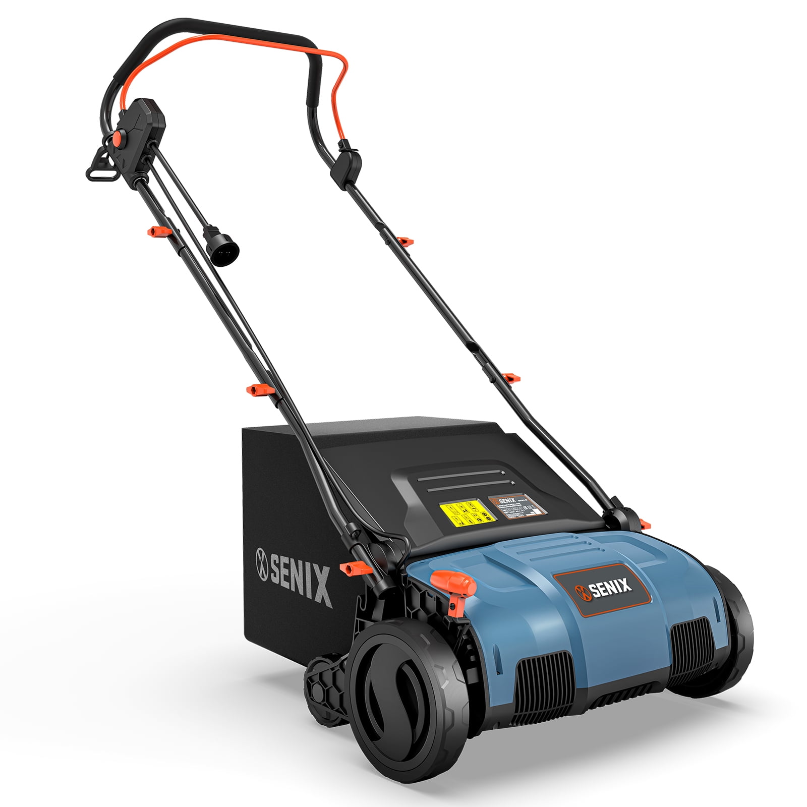 Senix 15-Inch 13 Amp 2-in-1 Electric Dethatcher and Scarifier with 13.2-Gal Collection Bag (15 in) touky