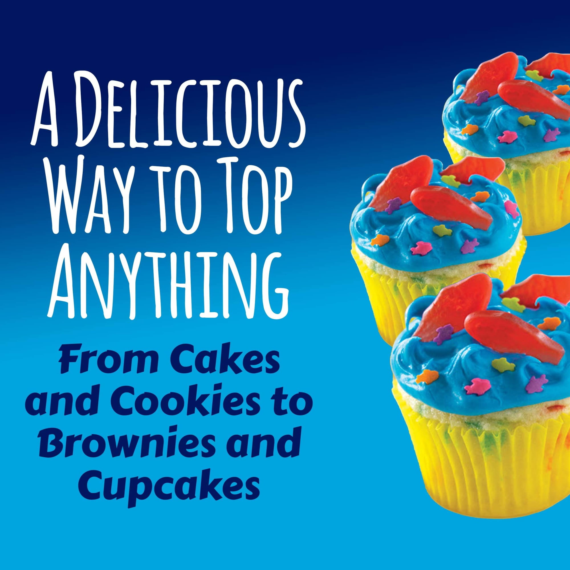 Pillsbury Funfetti Aqua Blue Vanilla Frosting with Sprinkles (Blue, 15.6 oz) 9eyvw