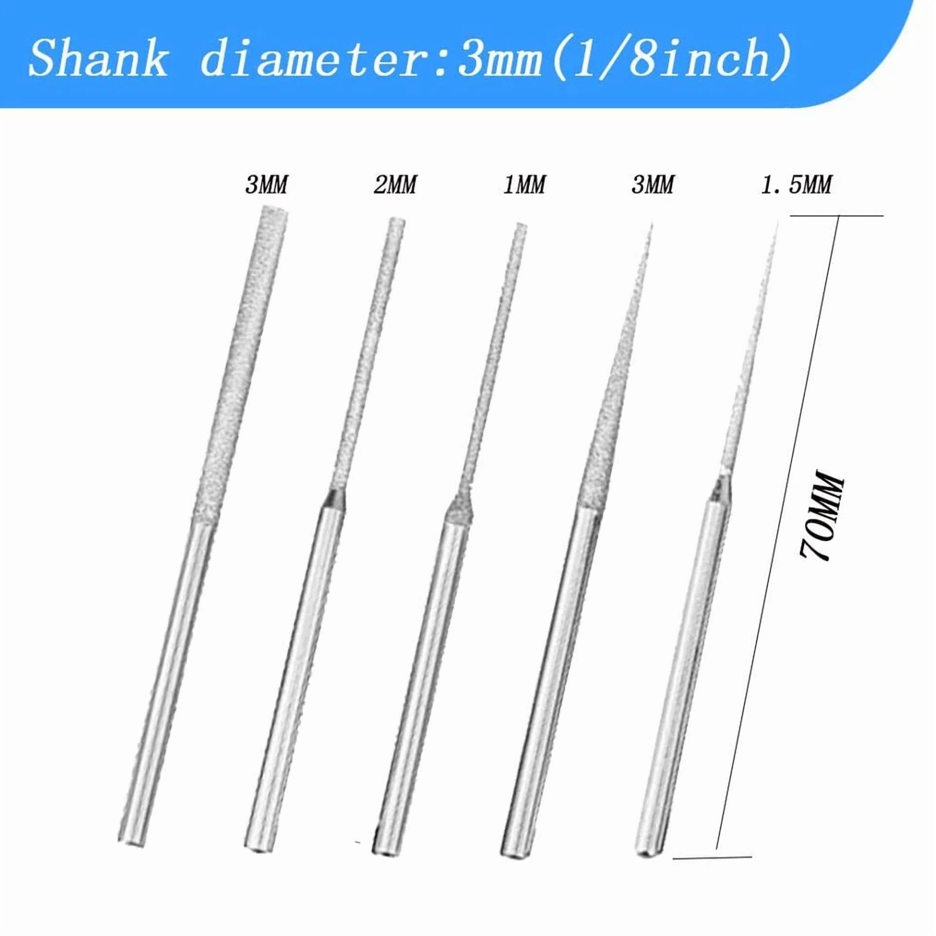 KLYNE Diamond Burr Drill Bit Set for Rotary Tools (20 Pieces) lst4v