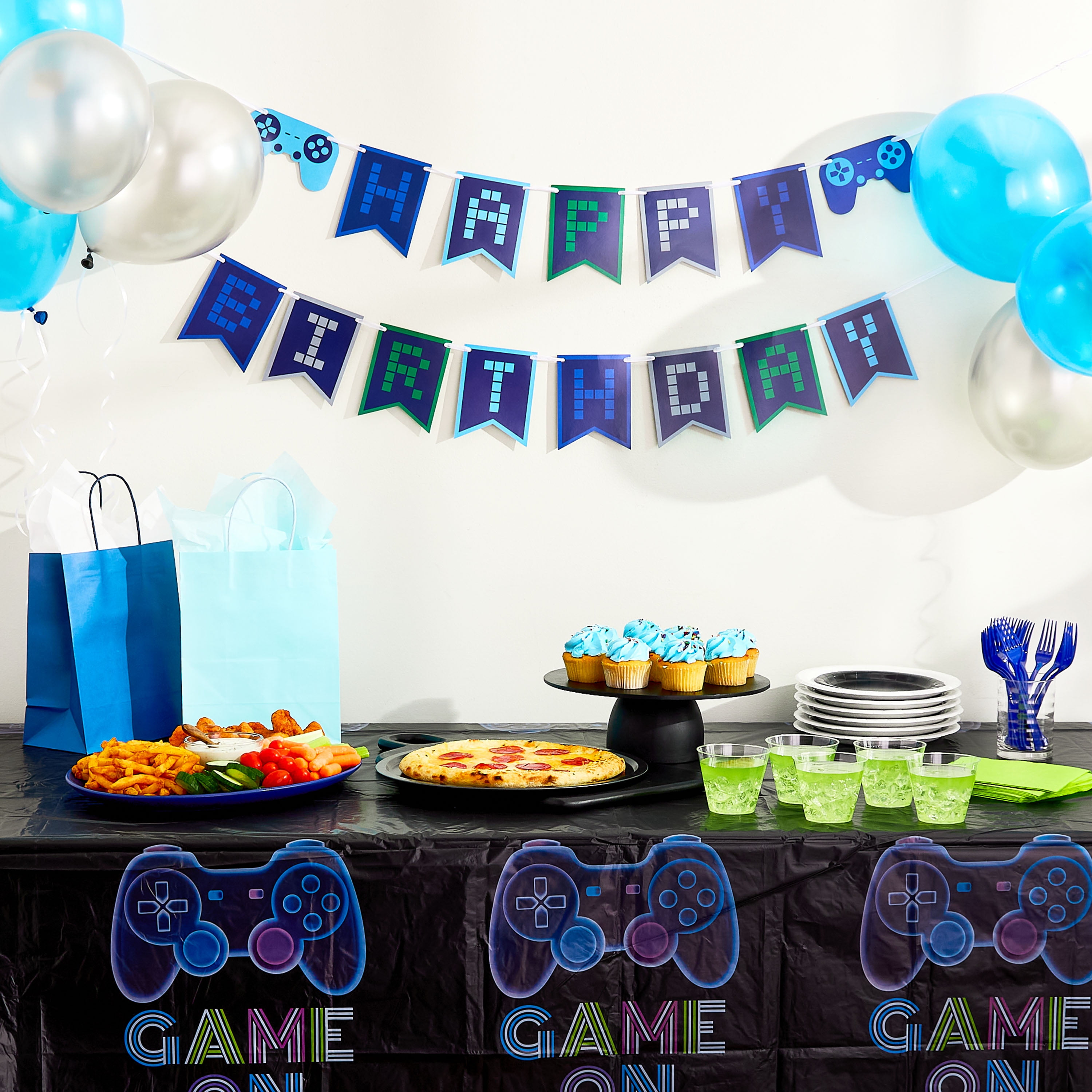 Way To Celebrate Electric Blue Latex Balloons (Electric Blue, 15 Pieces, 12 in) ejvib