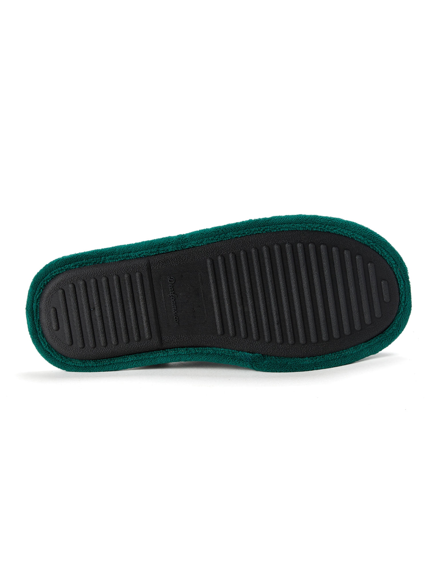 Dearfoams Cozy Comfort Scuff Slippers (Green, Men's Size 10) 9uj5z
