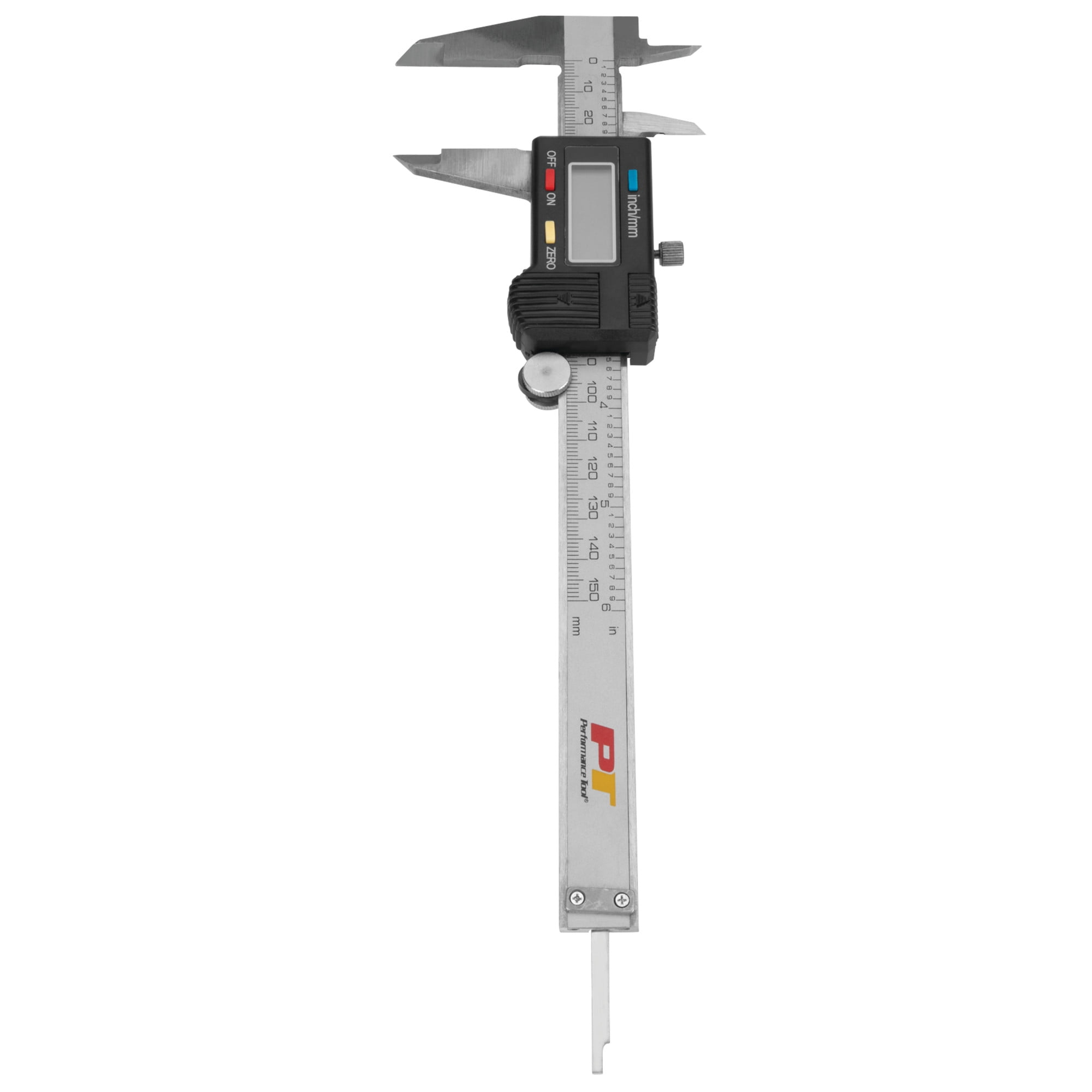 Performance Tool W80152 Electronic Digital Caliper with Extra Large LCD Screen (Silver, 6 in) 3enoa