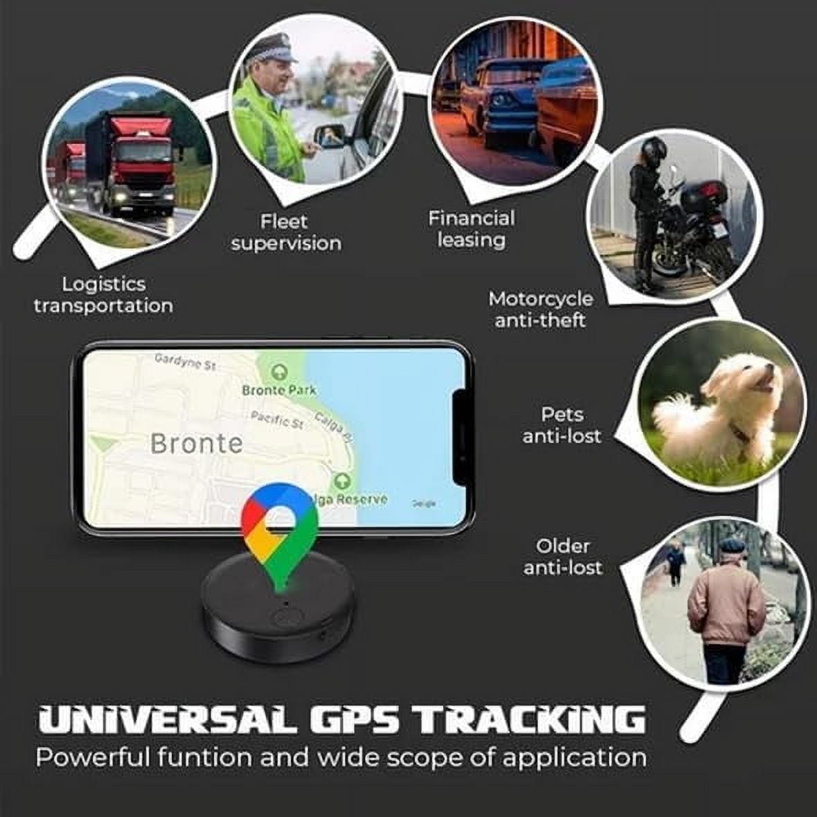 Yanwan Mini GPS Tracker for Vehicles, Real-time Car Locator and Anti-Lost Tracking Device (Orange, 2 Pack) hw162