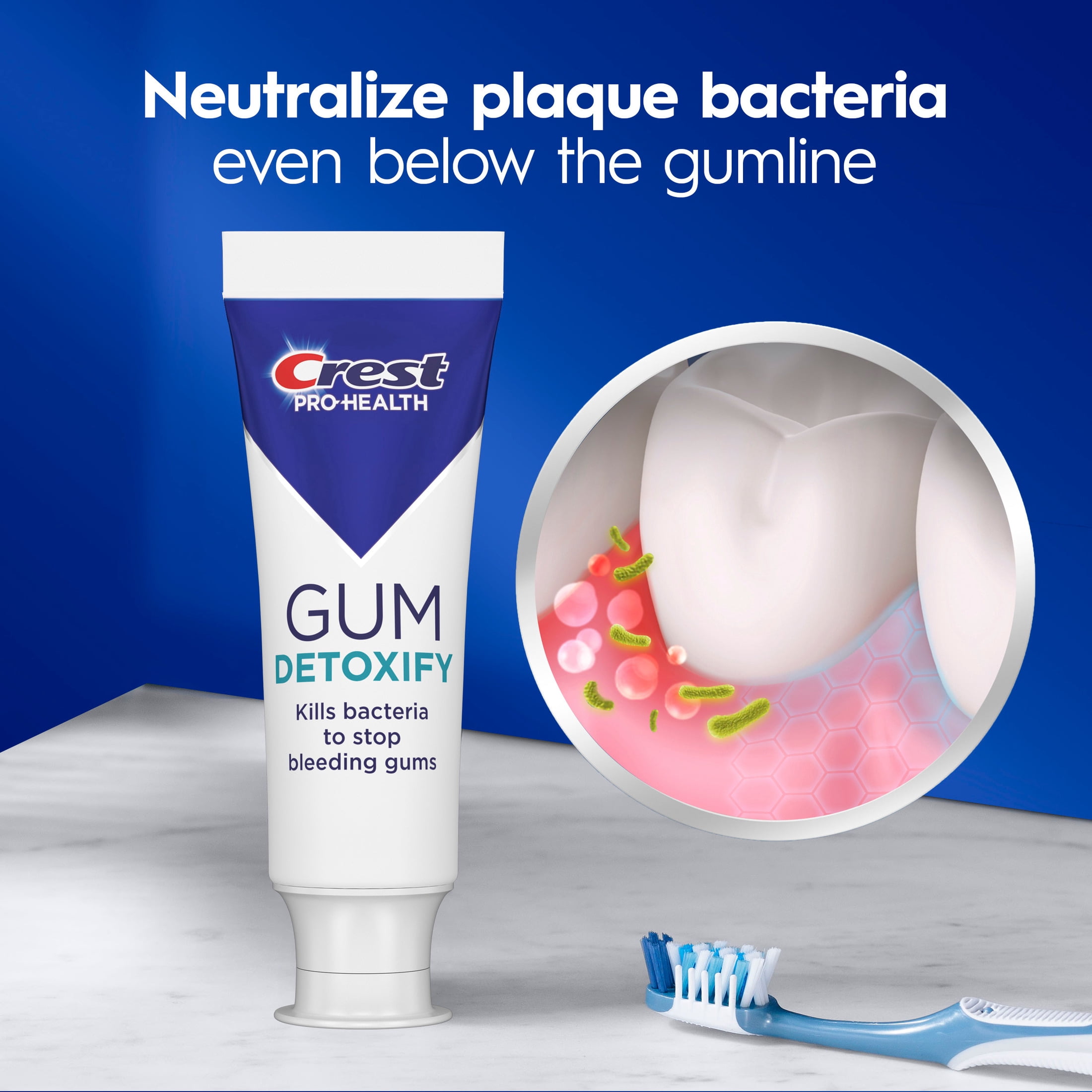 Crest Pro-Health Gum Detoxify Deep Clean Toothpaste (White, 4.8 oz, 3 Pack) bqd5b