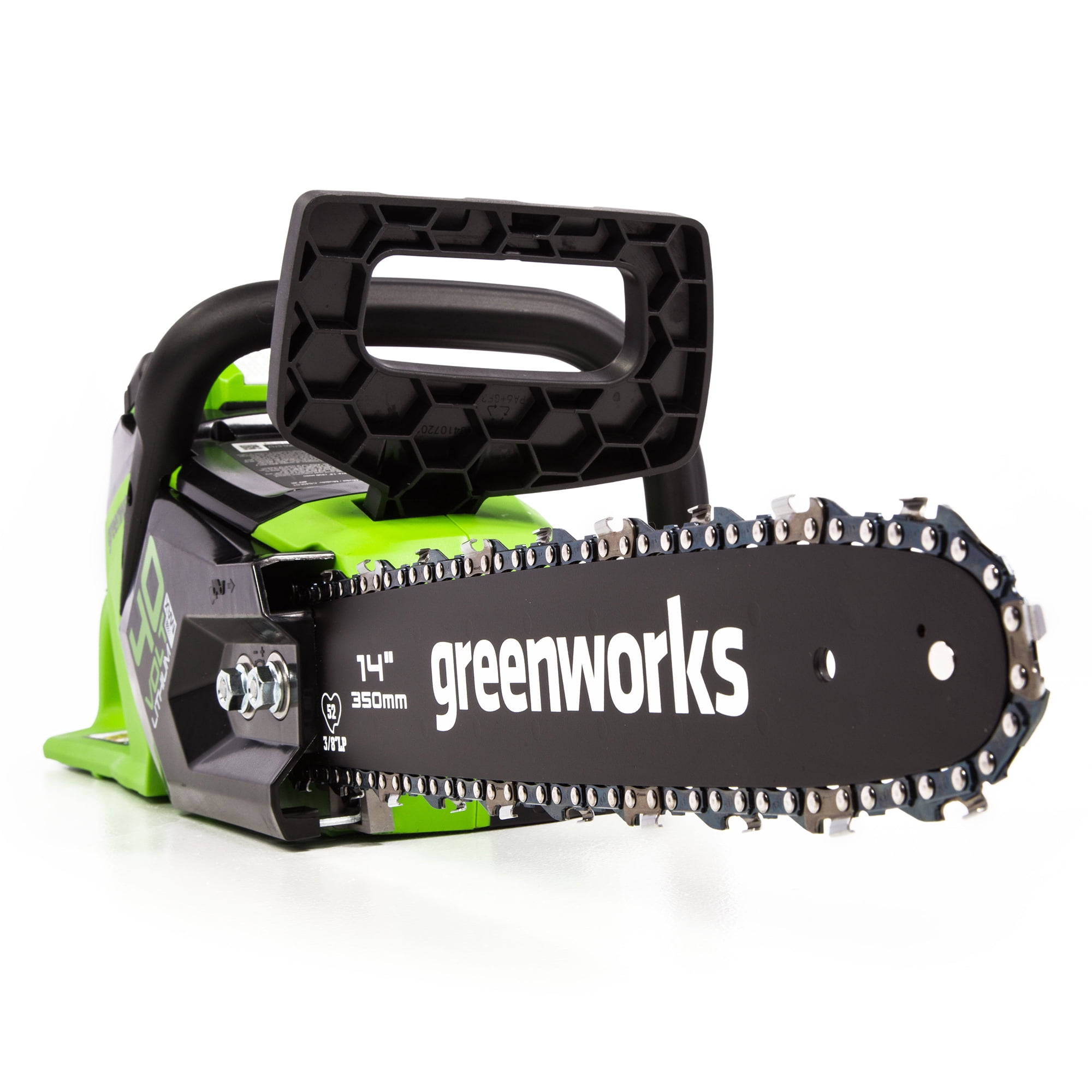 Greenworks 40V 14-inch Brushless Chainsaw Kit with 2.5 Ah Battery and Charger (Green, 14 in) 0sc9m
