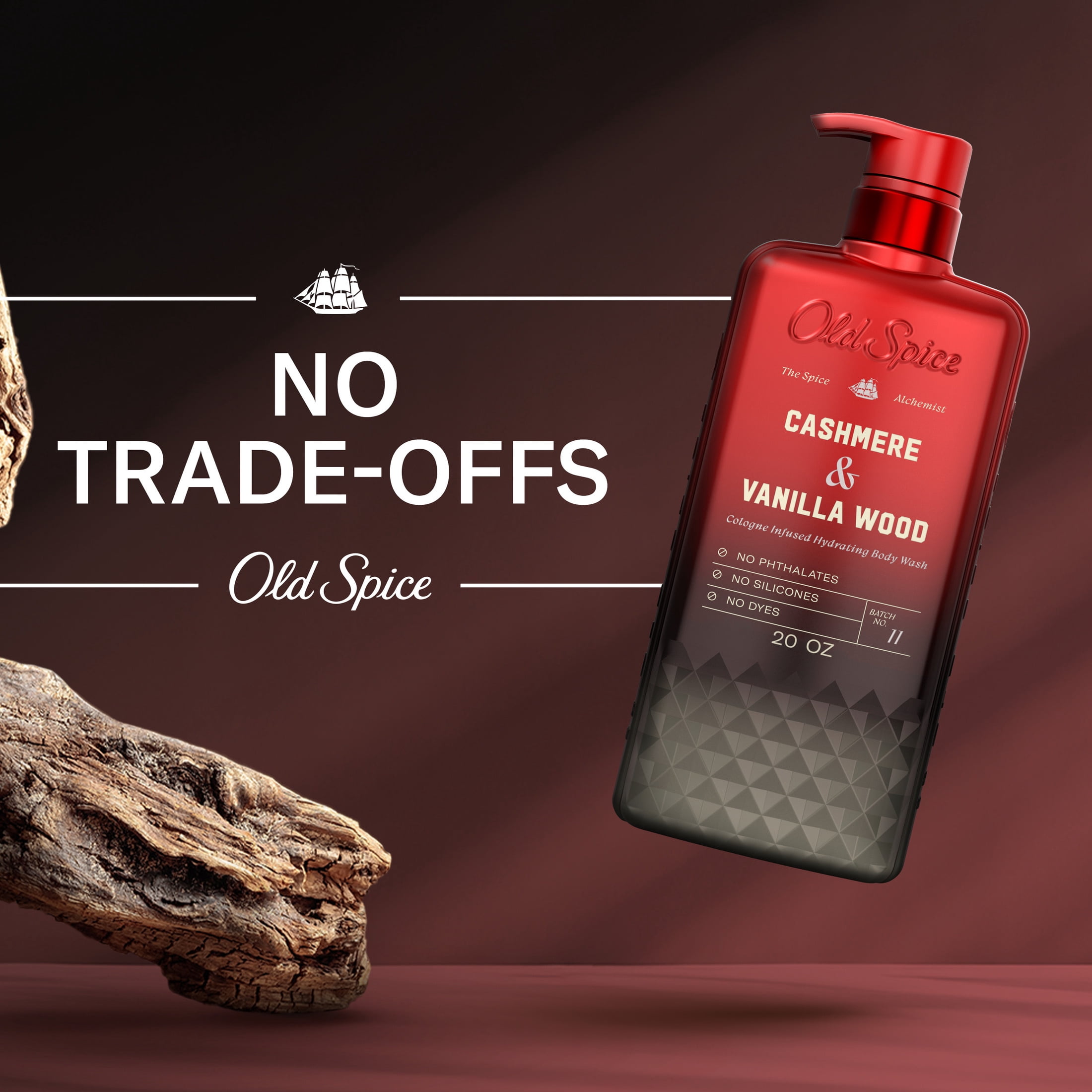 Old Spice The Spice Alchemist Body Wash for Men, Cashmere and Vanilla Wood Scent (20 oz) 9rhr8