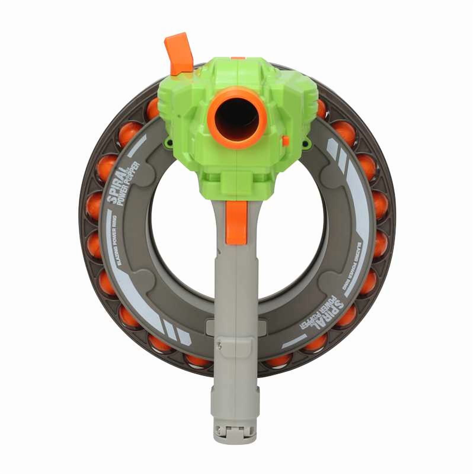 Zing Spiral Power Popper Electric Blaster with Rapid Fire Action (Green, 22-Round) 14060