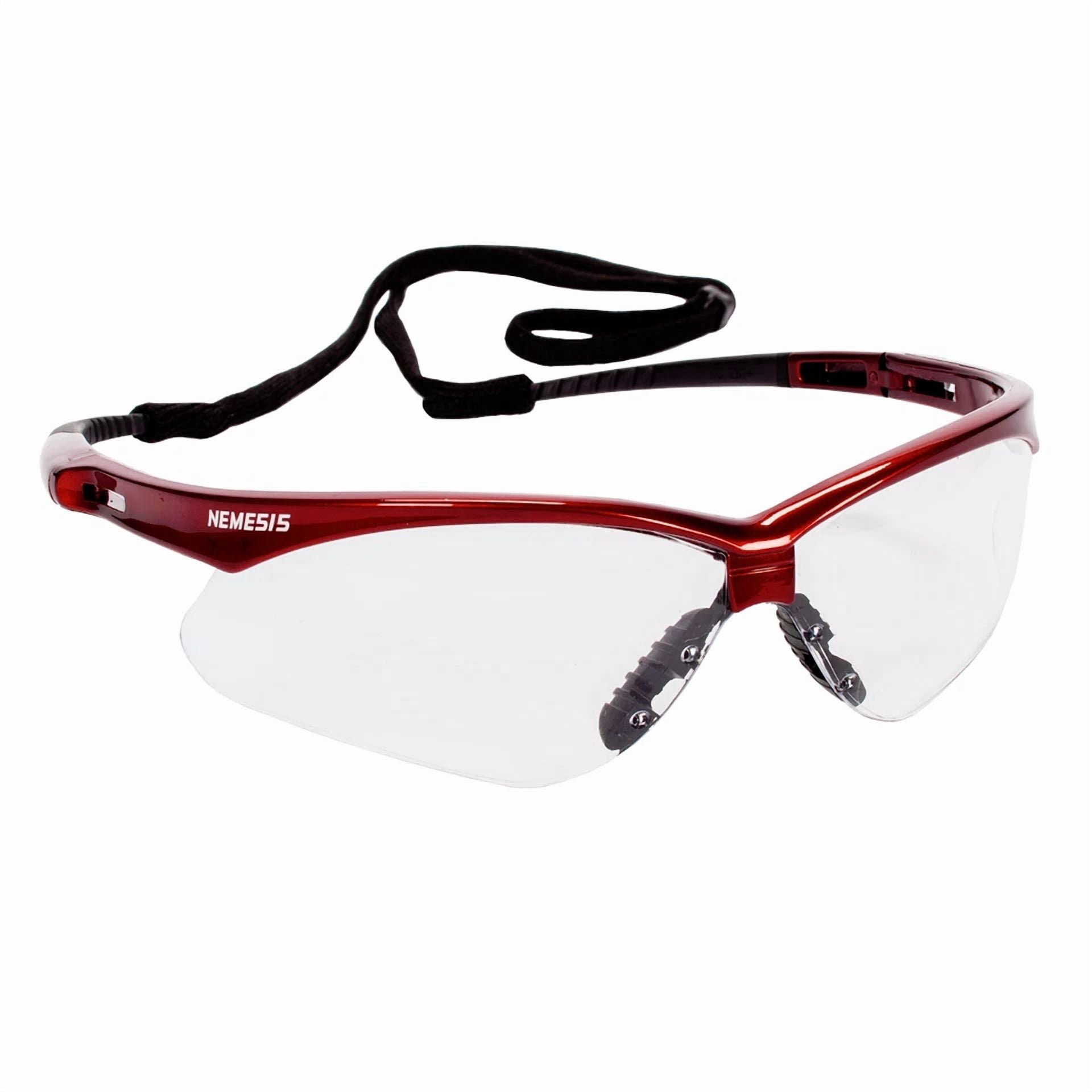 YANI Kleenguard Nemesis Safety Glasses with Anti-Fog Lens (Red Frame, 3 Pairs) 017si