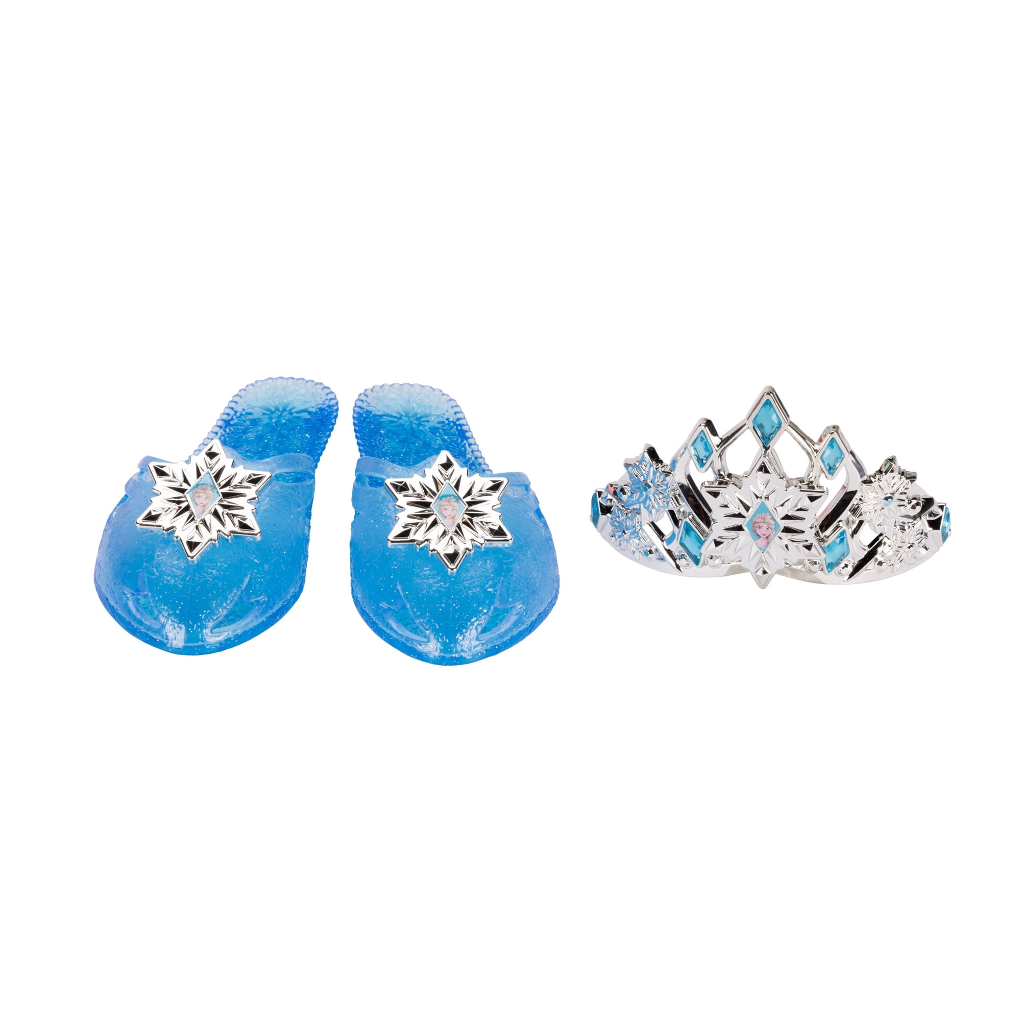 Disney Frozen Elsa Tiara and Shoe Accessory Dress-Up Set (Blue, US Shoe Size 9-13) gso7r