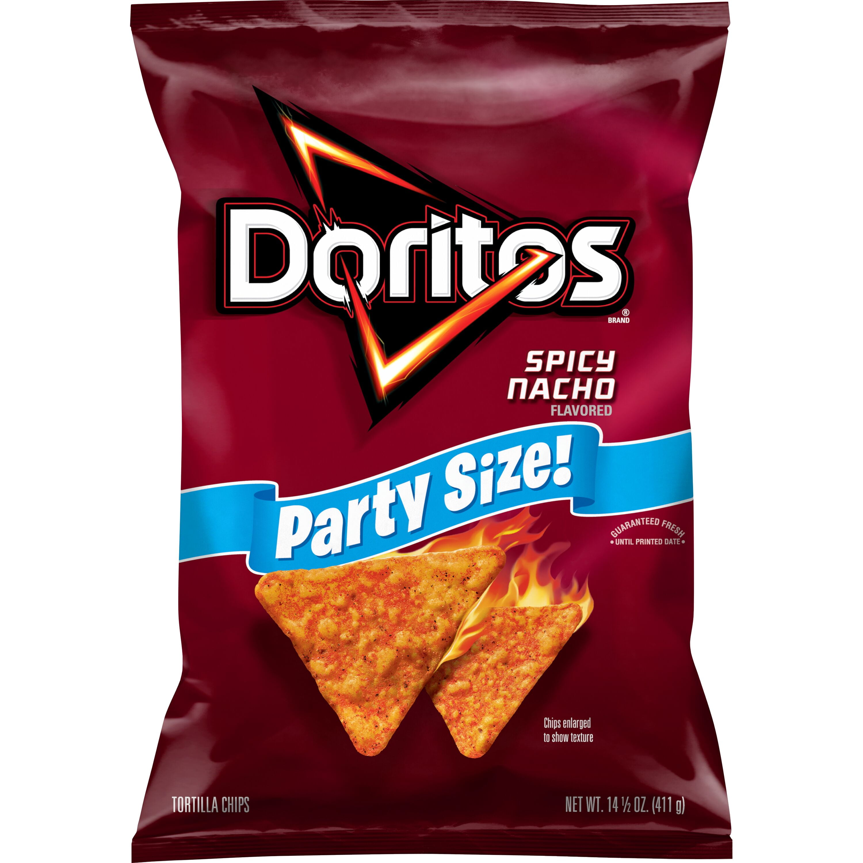 Doritos Tortilla Chips Spicy Nacho Flavored Crunchy Snack (14.5 oz) hbxyz