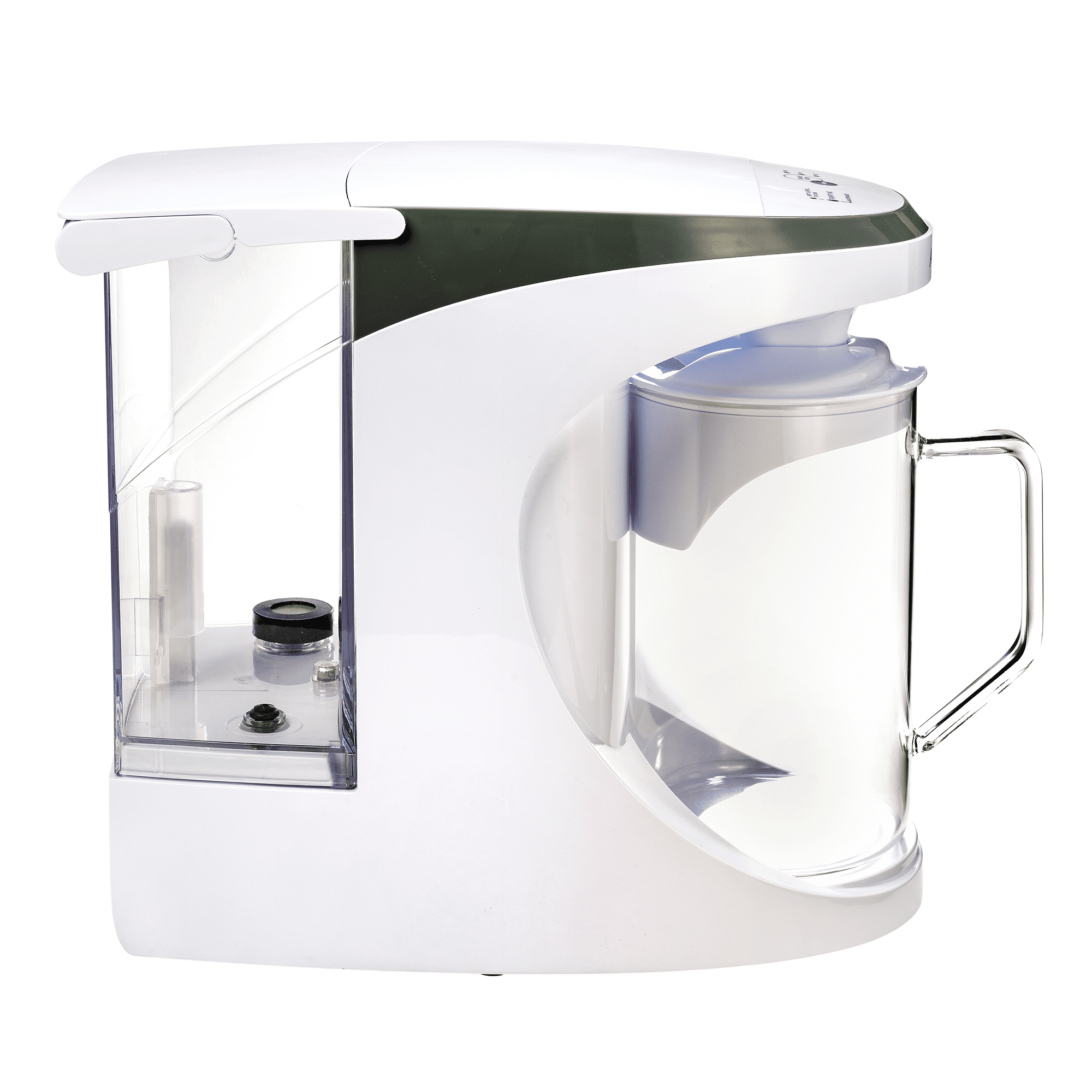 AquaTru Carafe Smart Countertop Water Purifier System, 4-Stage Reverse Osmosis Filtration (White, 14x7.5x13 in.) h7ibm