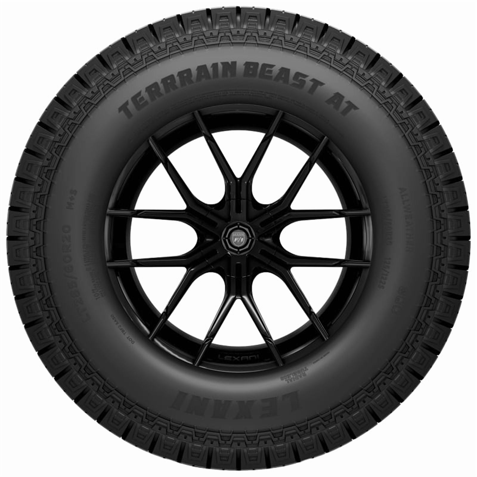 Lexani Terrain Beast AT All-Terrain Truck Tires (275/65R18, 10-Ply, Set of 4) x66ti