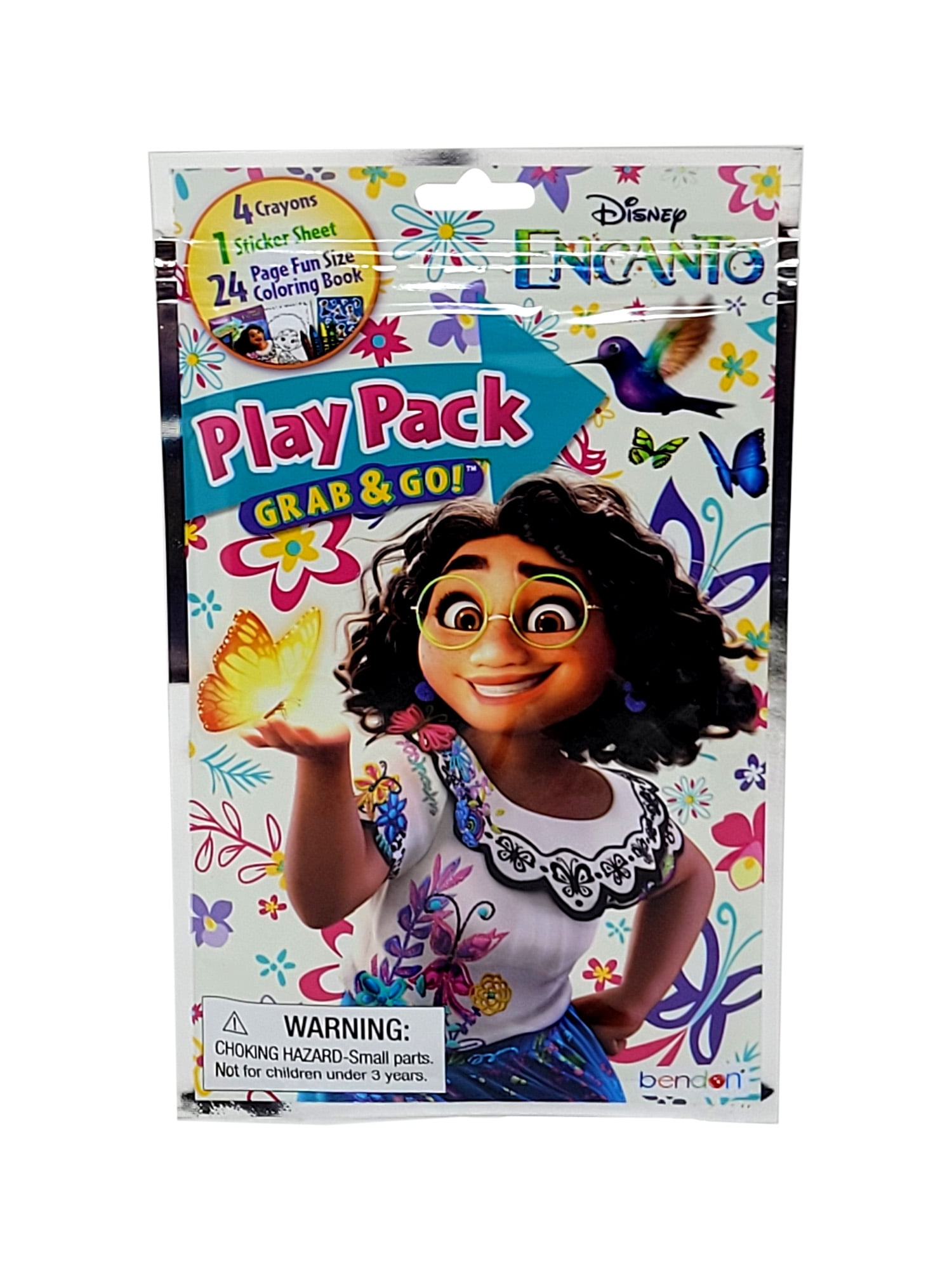 Disney Encanto Grab-n-Go Play Pack Activity Set with Crayons and Stickers (White, 10 Pack) xk4by