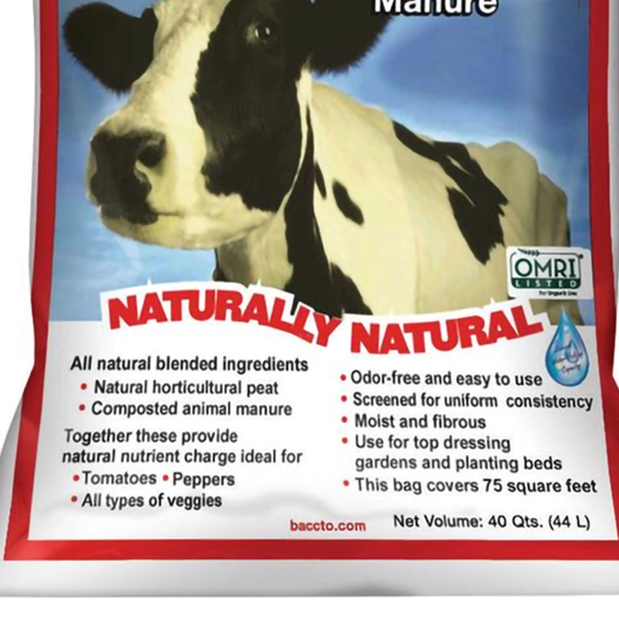 Michigan Peat Wholly Cow Horticultural Compost and Manure (40 qt, 4 Pack) qtcmz