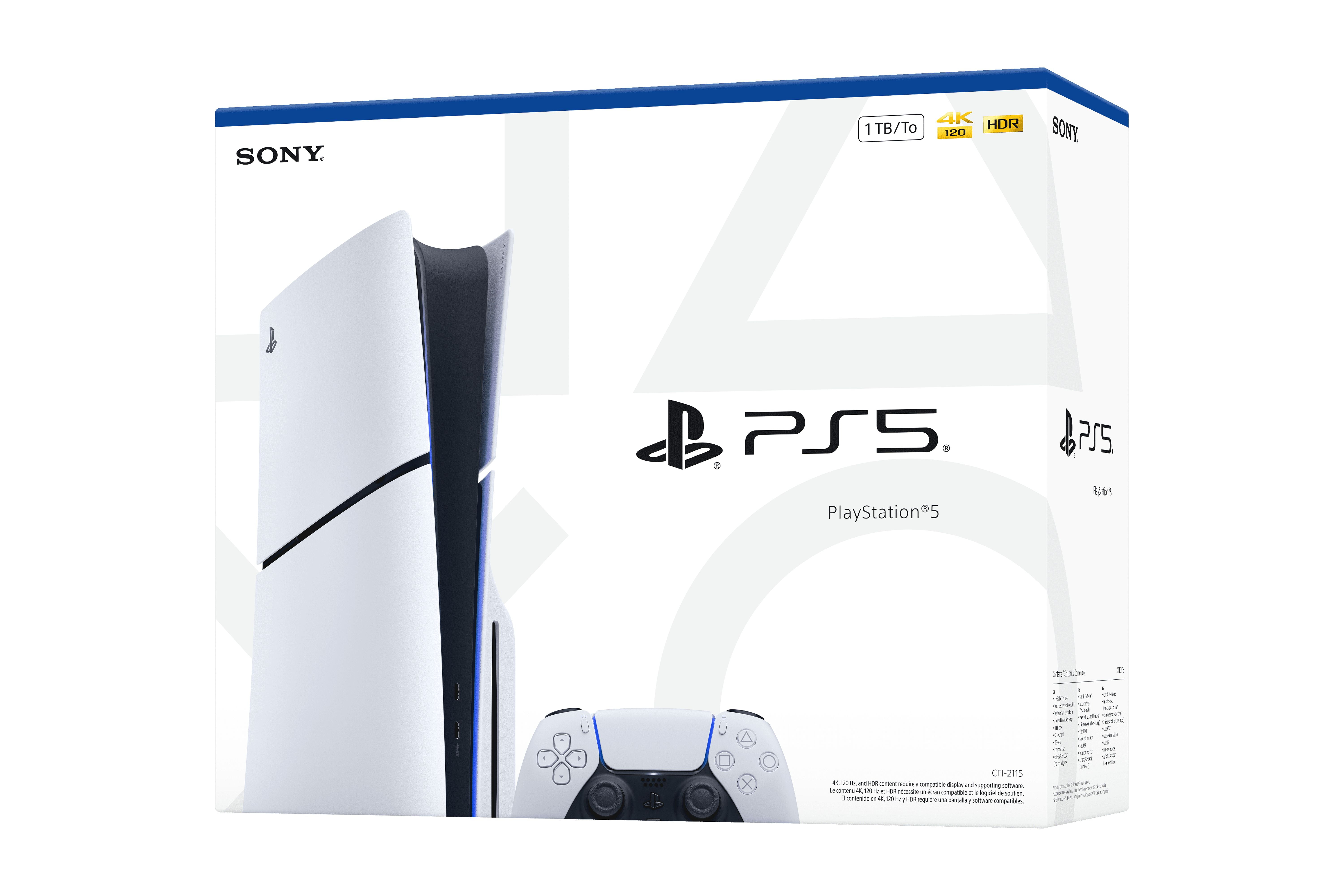 PlayStation 5 Disc Console Slim Gaming System (White, 1TB) i8bwb