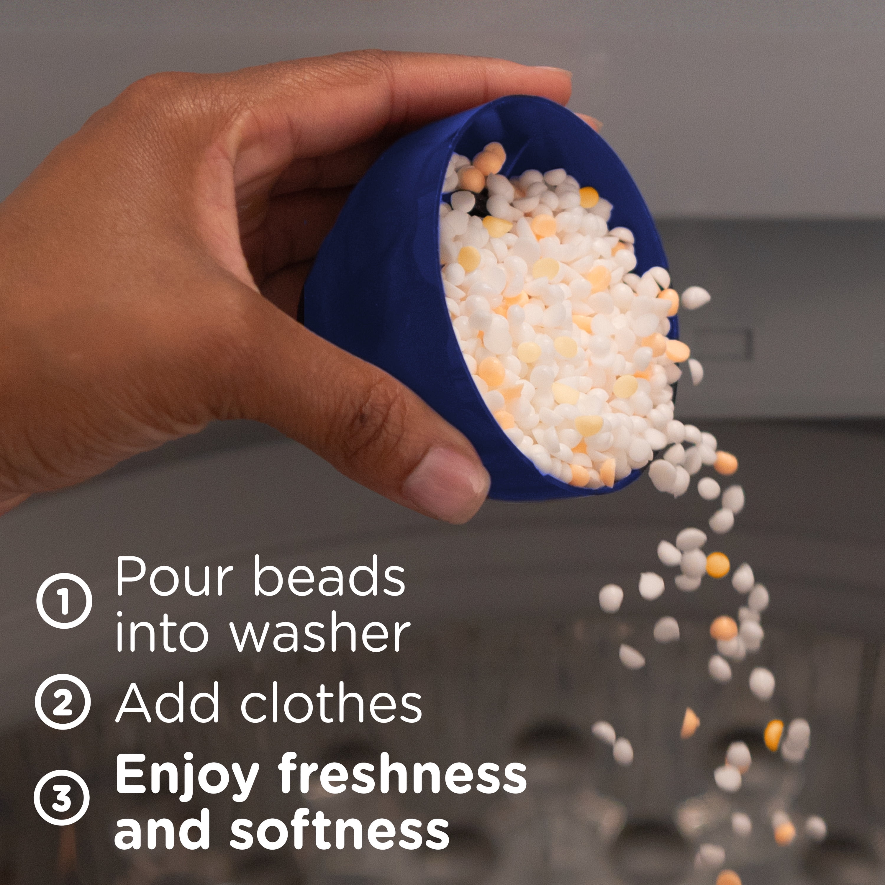 Downy Blends In-Wash Laundry Scent Booster Beads, Softening Fabric Enhancer, Toasted Vanilla (5.9 oz) rqo6g