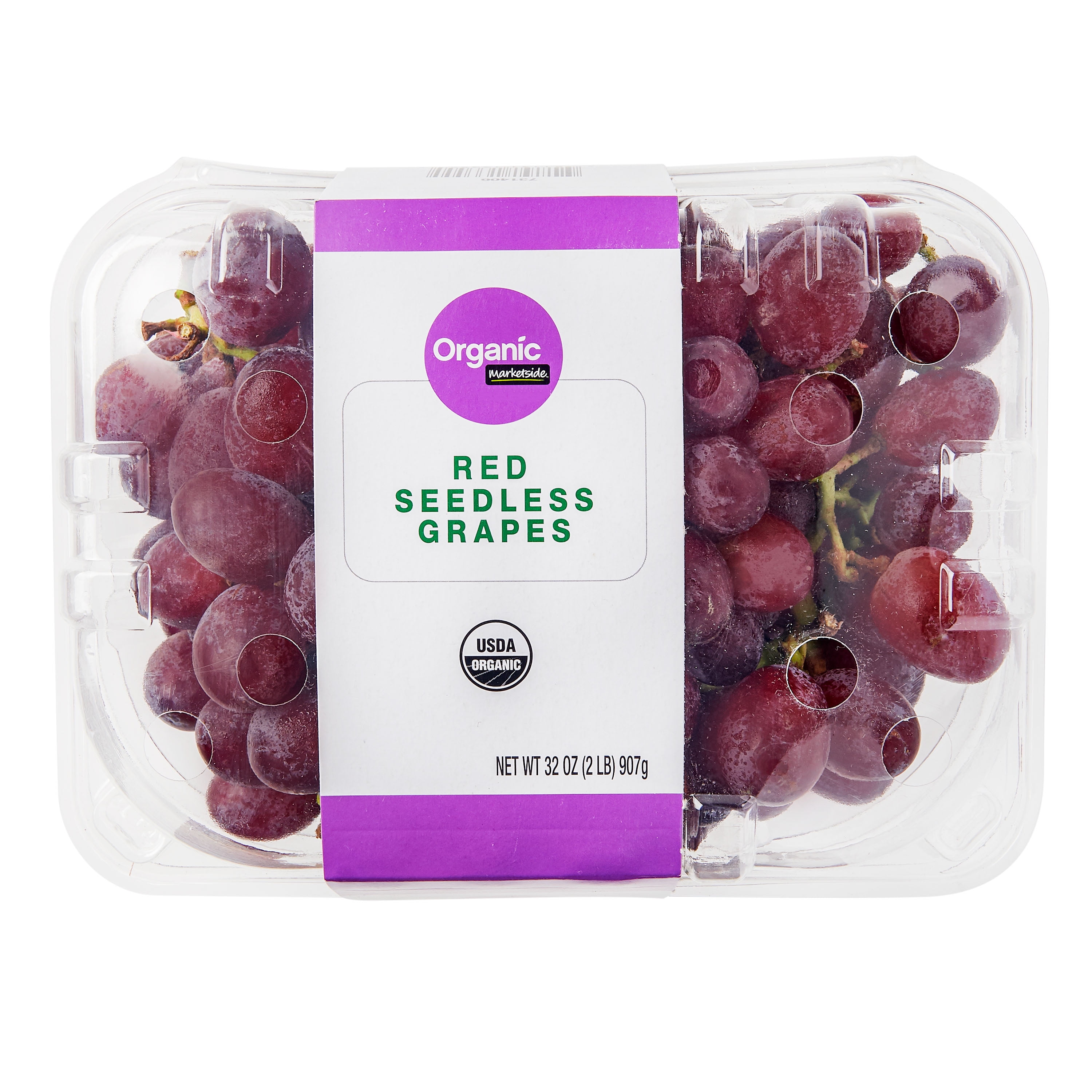 Marketside Organic Red Seedless Grapes (Red, 2 lb) 57f39
