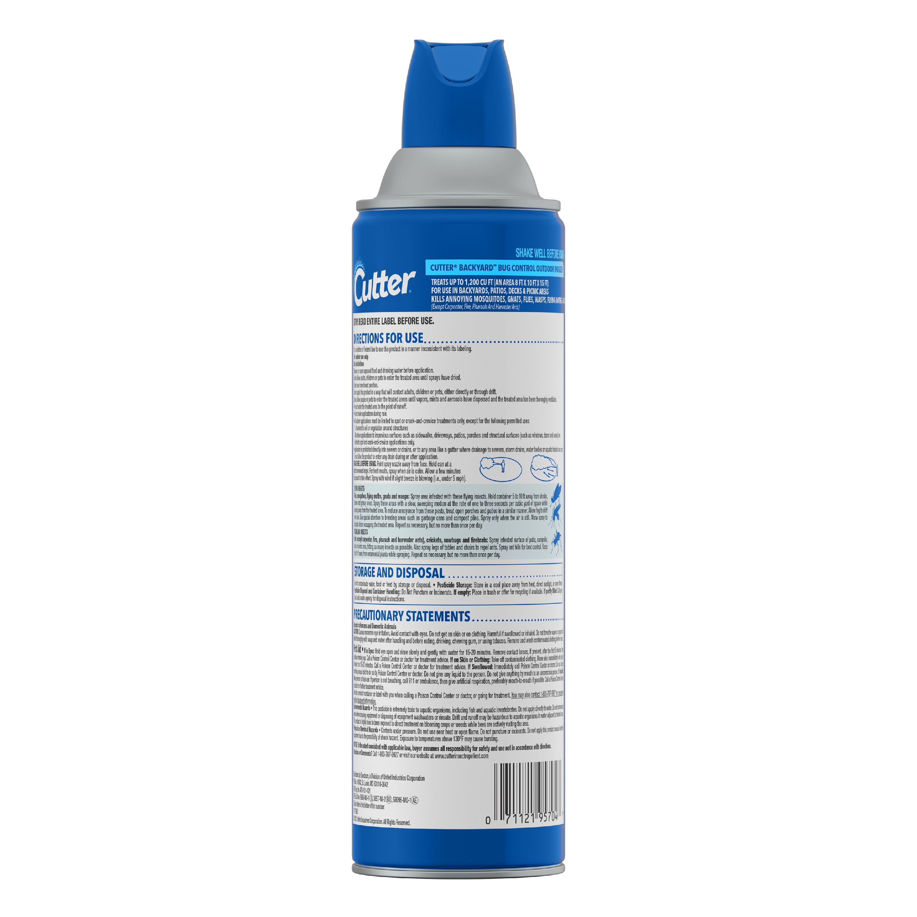 Cutter Backyard Bug Control Outdoor Insect Fogger (16 oz) he4h5