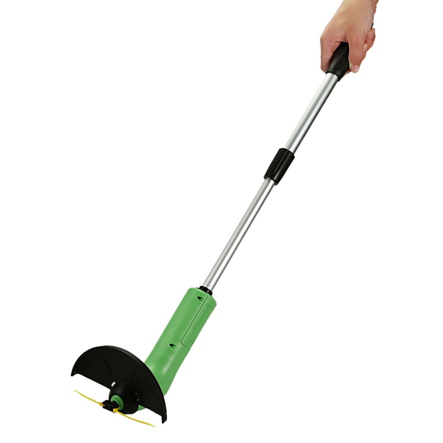 Generic Grass Trimmer Cordless Lawn Edger Tool with Telescopic Handle (Green, 1 Pack) 7hf3n