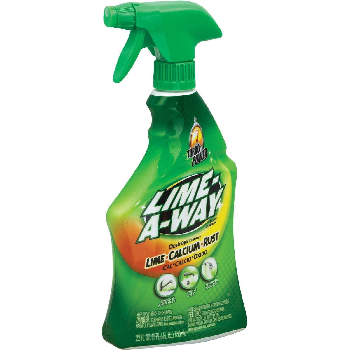 Lime-A-Way Hard Water Stain Remover Spray, Bathroom and Kitchen Cleaner for Lime, Calcium, and Rust (6 Pack, 22 fl oz) 7gwgk