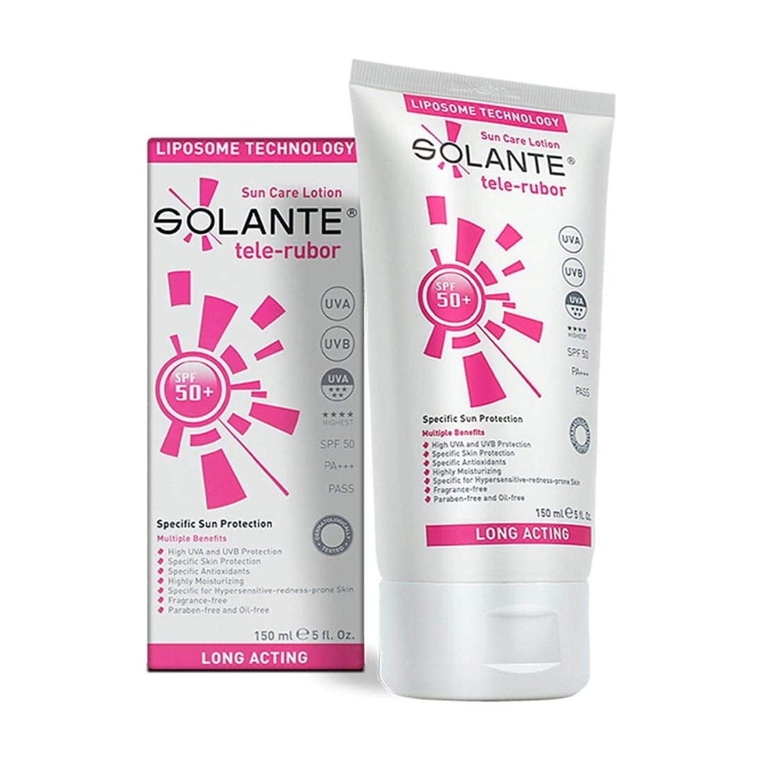 Solante Telerubor SPF 50+ Sunscreen Lotion (Broad Spectrum, 5.07 fl oz) l2b1b