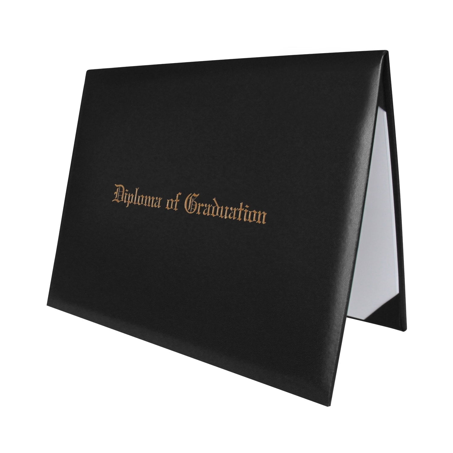Endea Graduation Diploma Cover with Gold Foil Imprint (Black, 8.5 in x 11 in) m110k