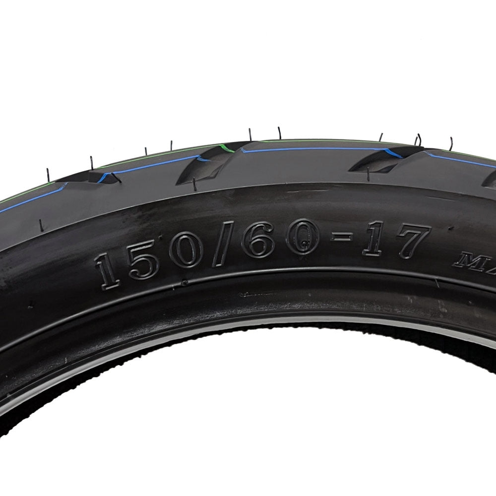 Cordial Motorcycle Rear Tire 150/60-17 Street Tread Pattern for Cruiser Touring (Black, 150/60-17) fh4nf