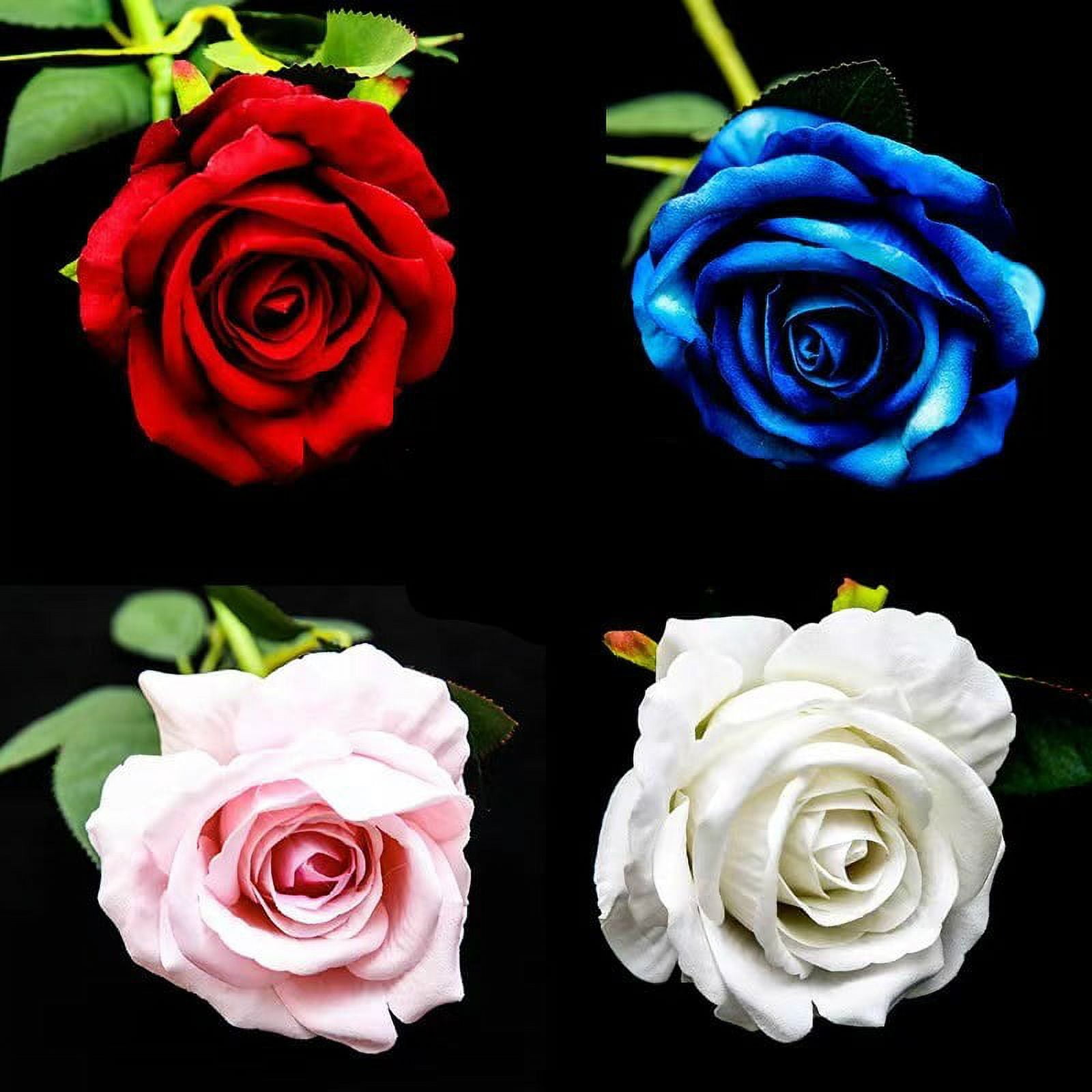 Toner Depot LED Rose Bouquet DIY Craft Kit (Black, 4 Pack, 22 in) u85ls