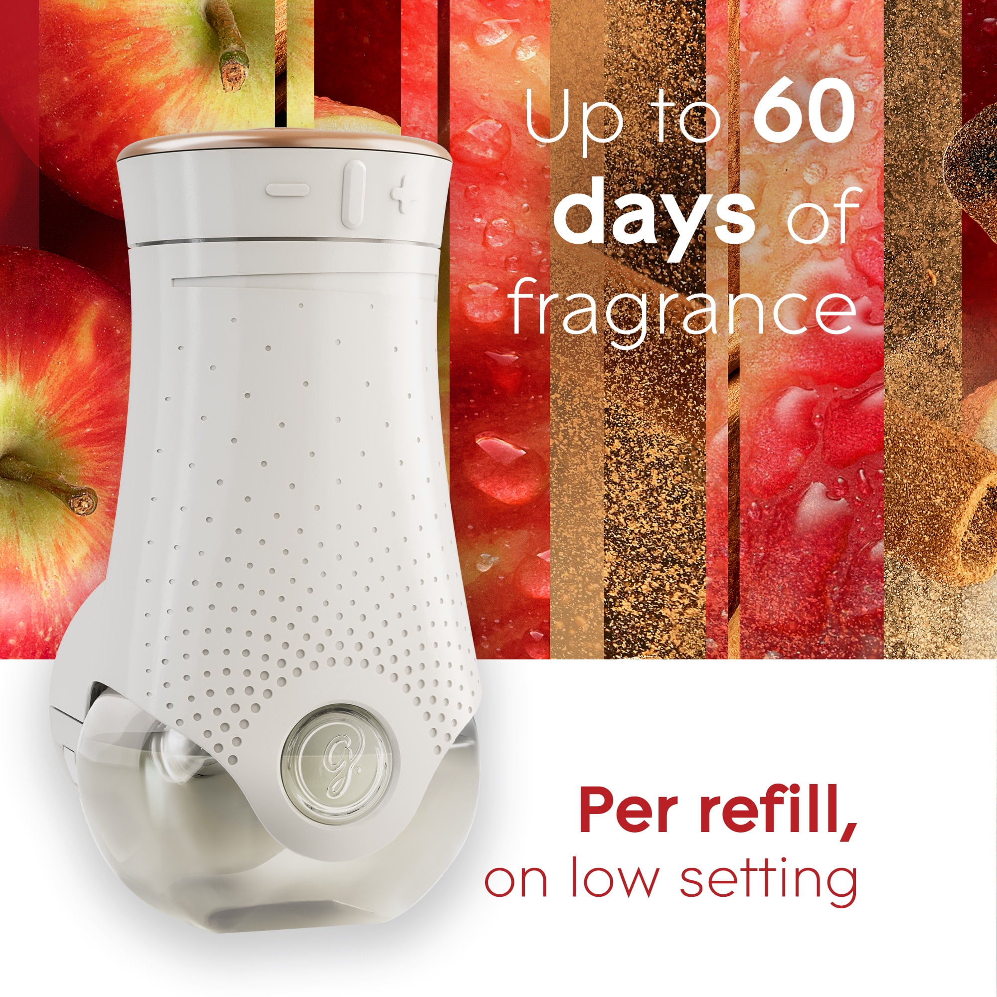 Glade PlugIns Scented Oil Air Freshener Refills, Apple Cinnamon, Essential Oil Infused (5 Pack, 3.35 fl oz) wdlq7