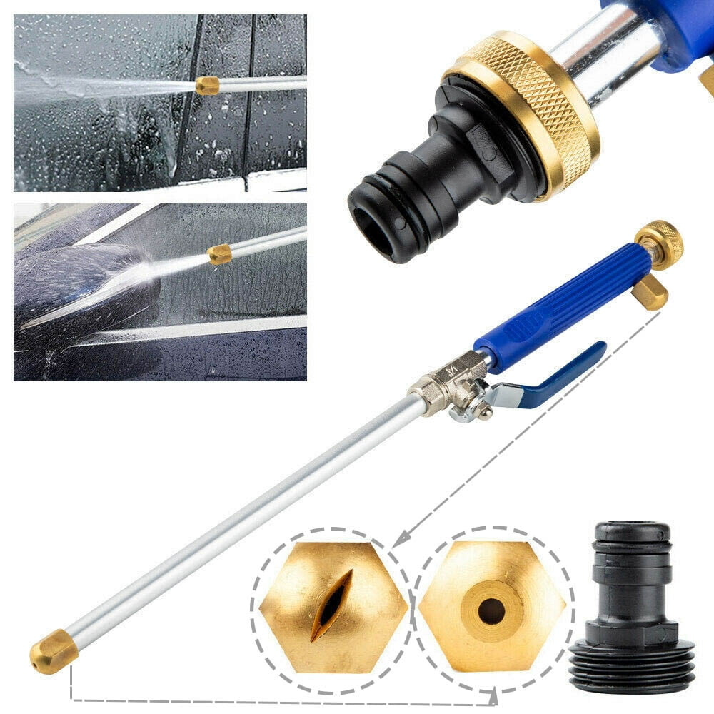 DEUUZHENQI High Pressure Hose Nozzle, 2-in-1 Power Washing Wand with Quick Connect, Heavy-Duty Spray Attachment for Garden and Driveway (5000 PSI) xc8a5