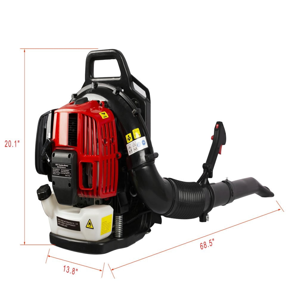 Barara King Osakapro 52cc 2-Cycle Gas Backpack Leaf Blower (Red, 530 CFM) 4aakk