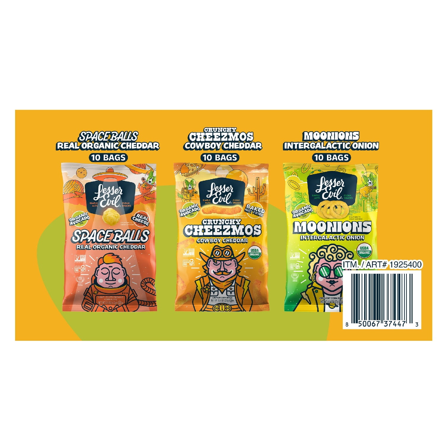 LesserEvil Organic Avocado Oil Popcorn Variety Pack (30 ct) i0xnl