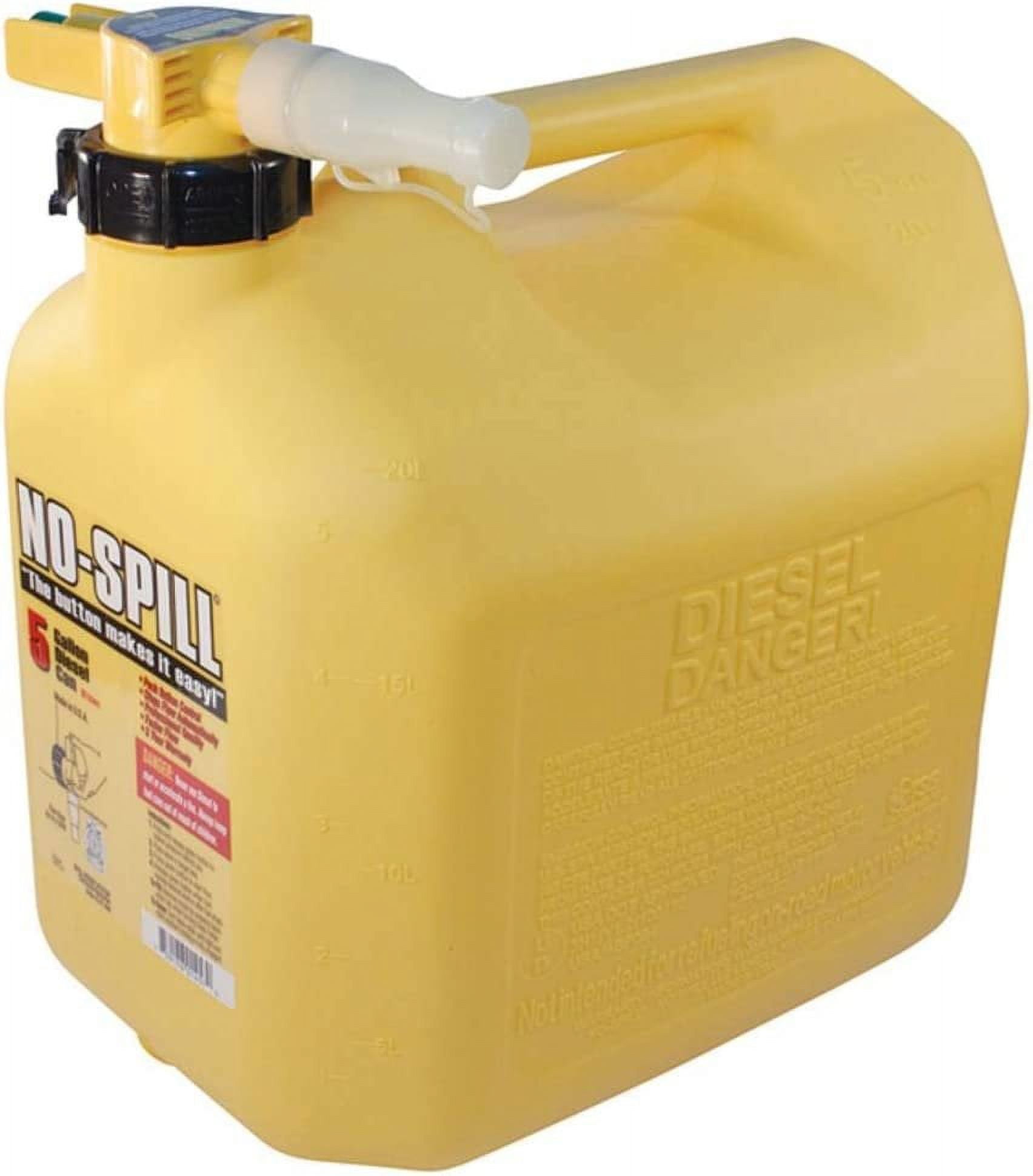 No-Spill 1457 Diesel Fuel Safety Container (Yellow, 5 gal) 4jevz