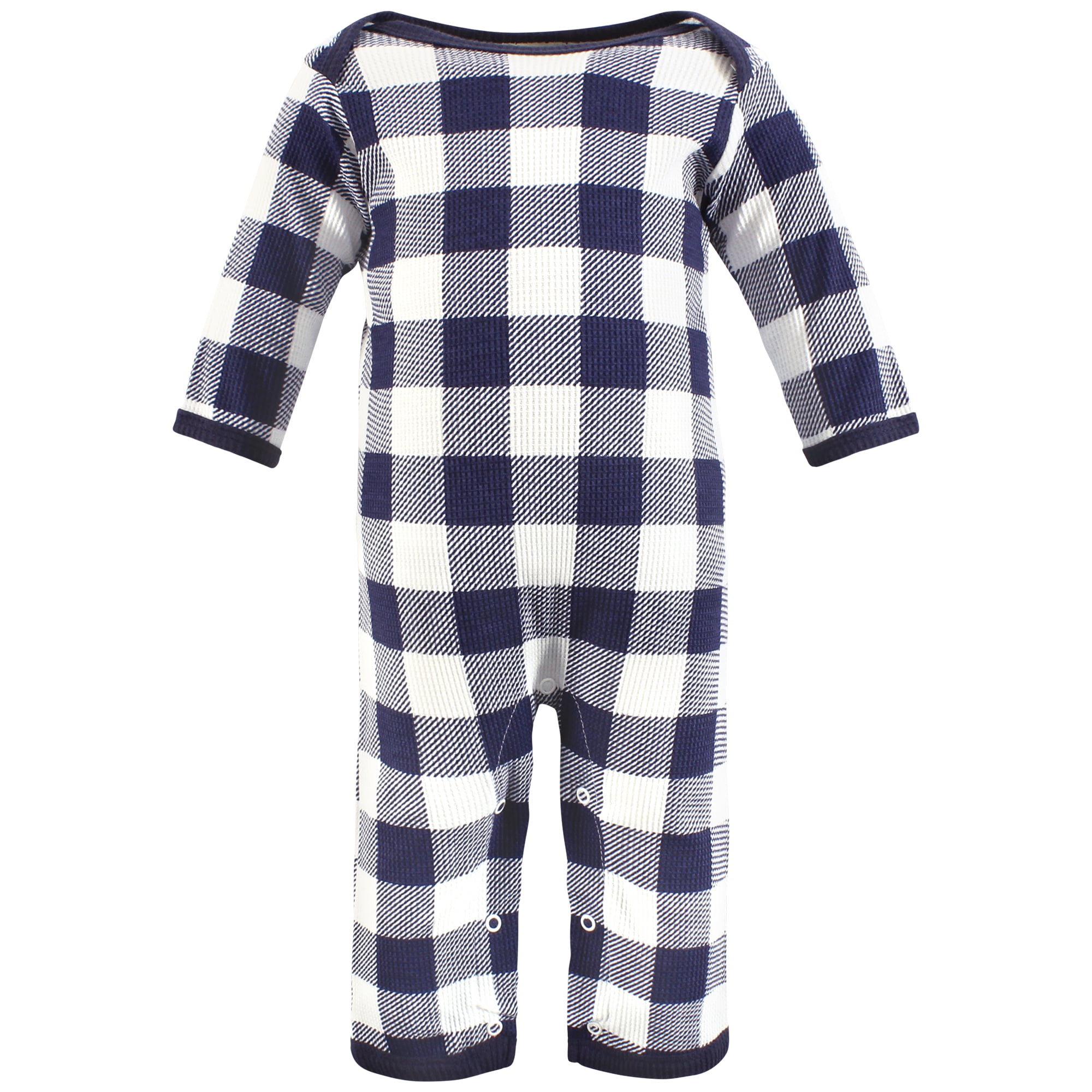 Hudson Baby Infant Boy Thermal Coveralls (Football, 0-3 Months, 2pk) ngjym