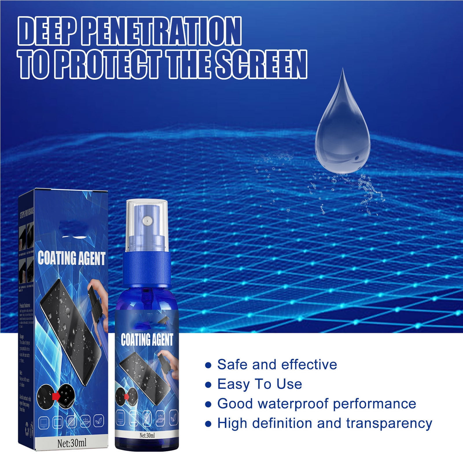 Qocolcyl Screen Cleaner Spray Kit for Electronics (8 fl oz) u9s2q