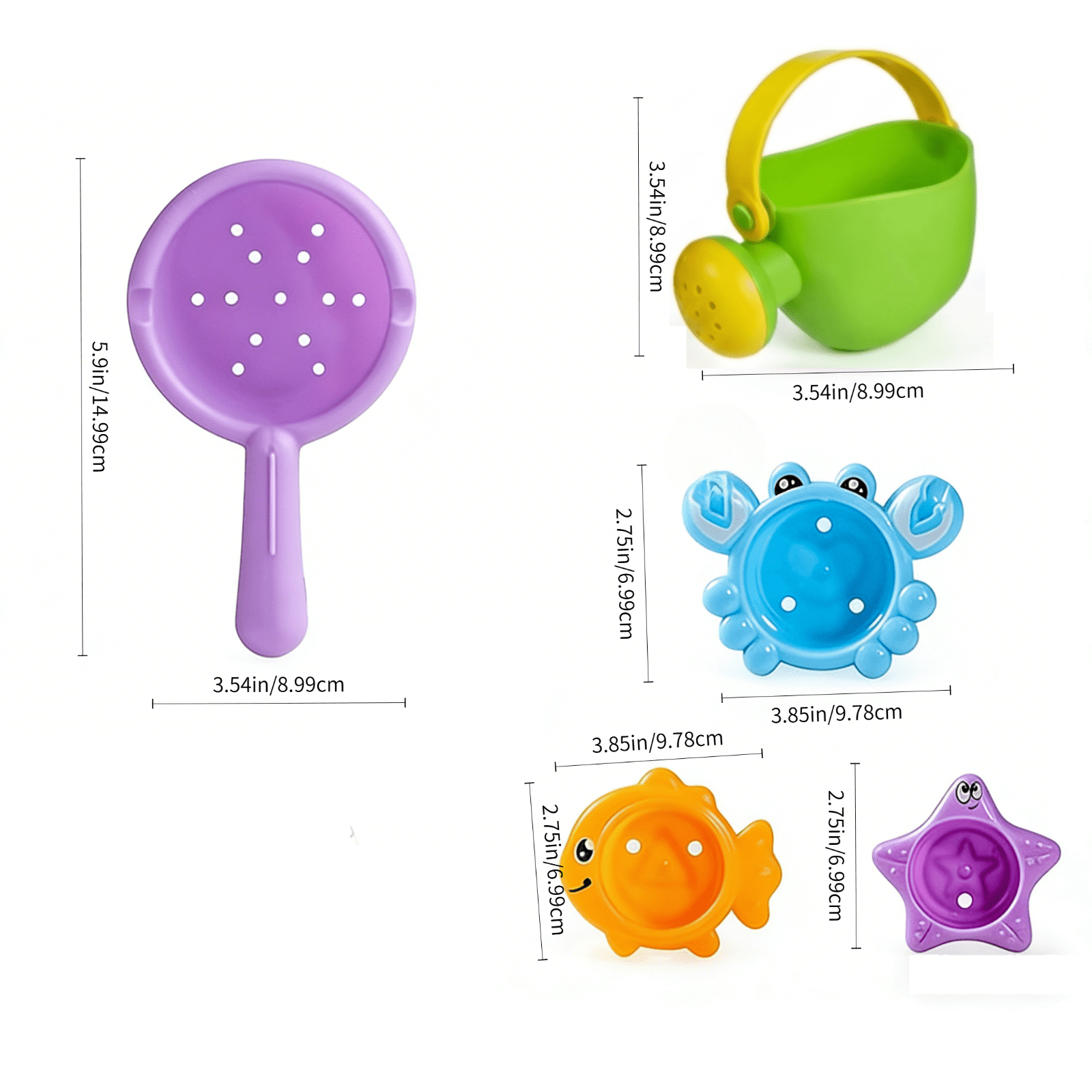 PETTEPBBLEWS Beach Sand Toys Set for Kids, Outdoor Sandbox Activity Kit with Watering Tool, Spoon, and 3 Stacking Cups (Green, 5-Piece Set) e1dol