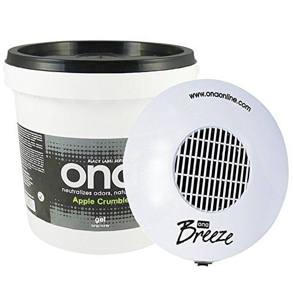 ONA Odor Neutralizer Gel Bundle with Breeze Fan and Apple Crumble Scent (128 fl oz) zhcq0