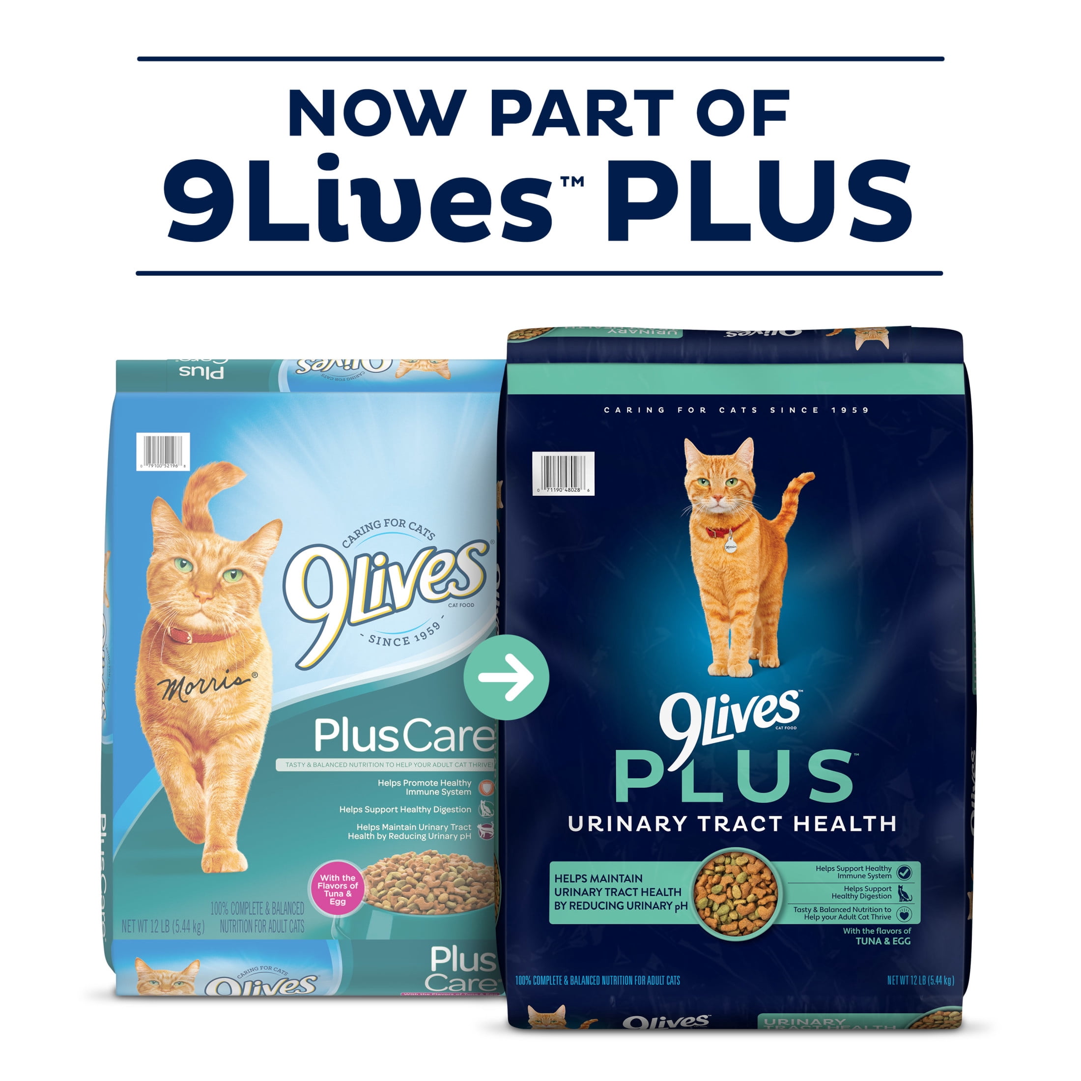 9Lives PLUS Urinary Tract Health Dry Cat Food (Tuna & Egg Flavor, 15.5 lb) 4smxb