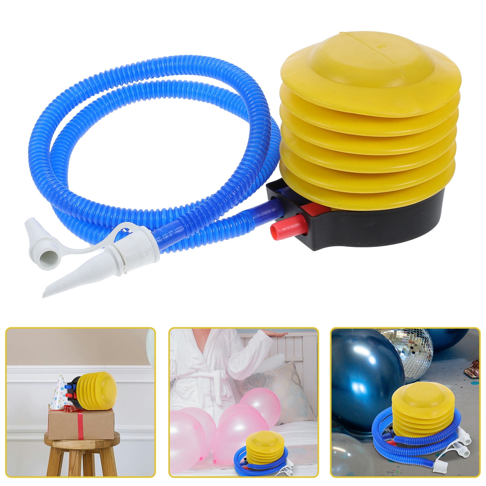 REOFLYUP Foot Pump Inflator Set for Balloons and Yoga Cushions (Multi-Color, 1 Pack) h40tj