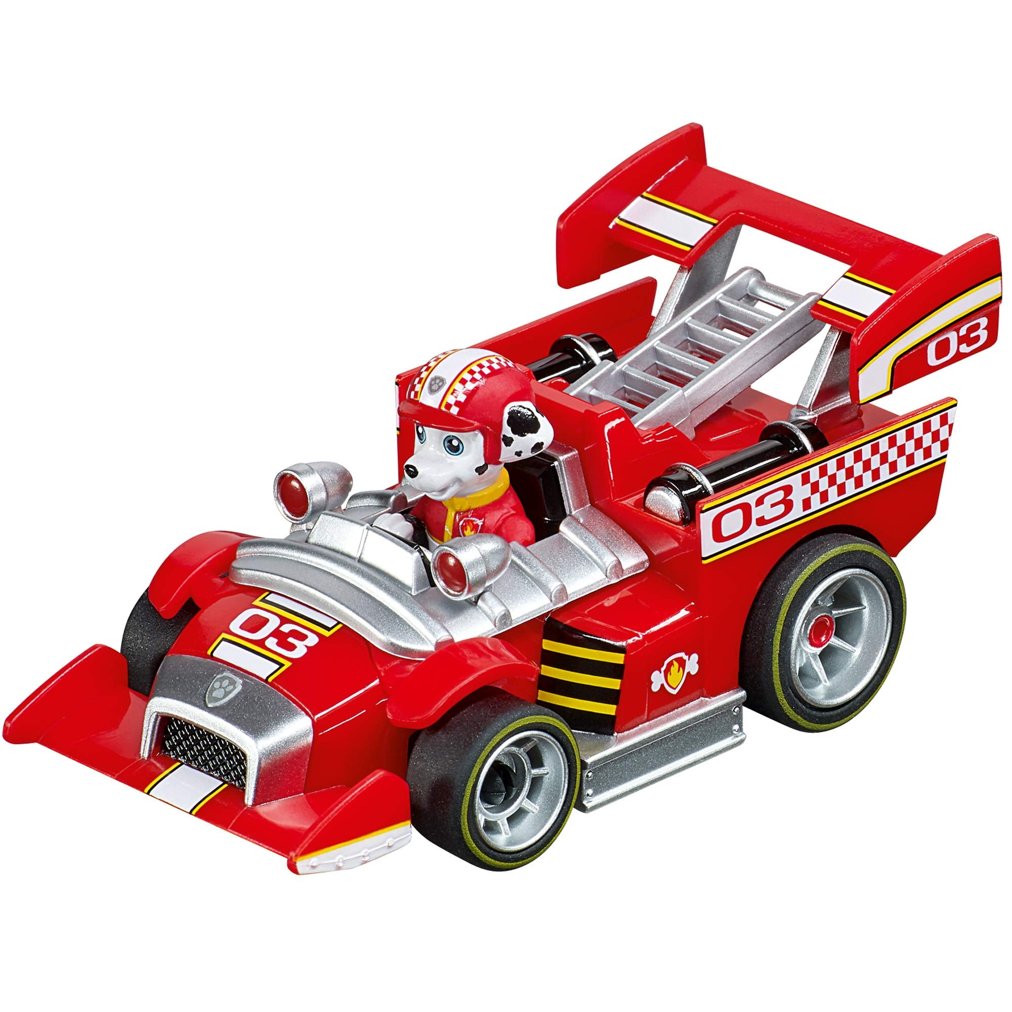 Carrera 64176 PAW Patrol Marshall Ready Race Rescue 1:43 Scale Analog Slot Car (Red) mpr5j