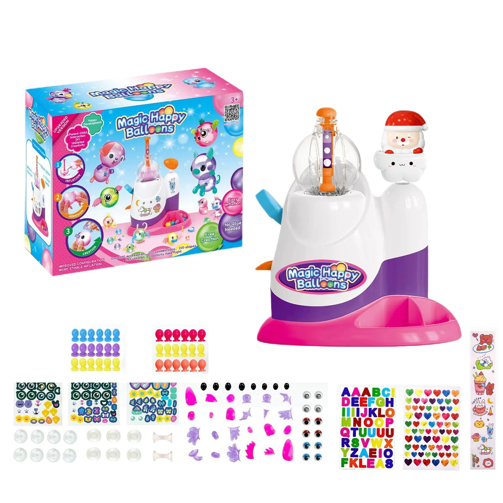 WYFCL DIY Sticky Balloon Maker Craft Kit with Pump and Accessories (Multi-color, 8.6 x 6.6 x 3.5 in) 35kkq