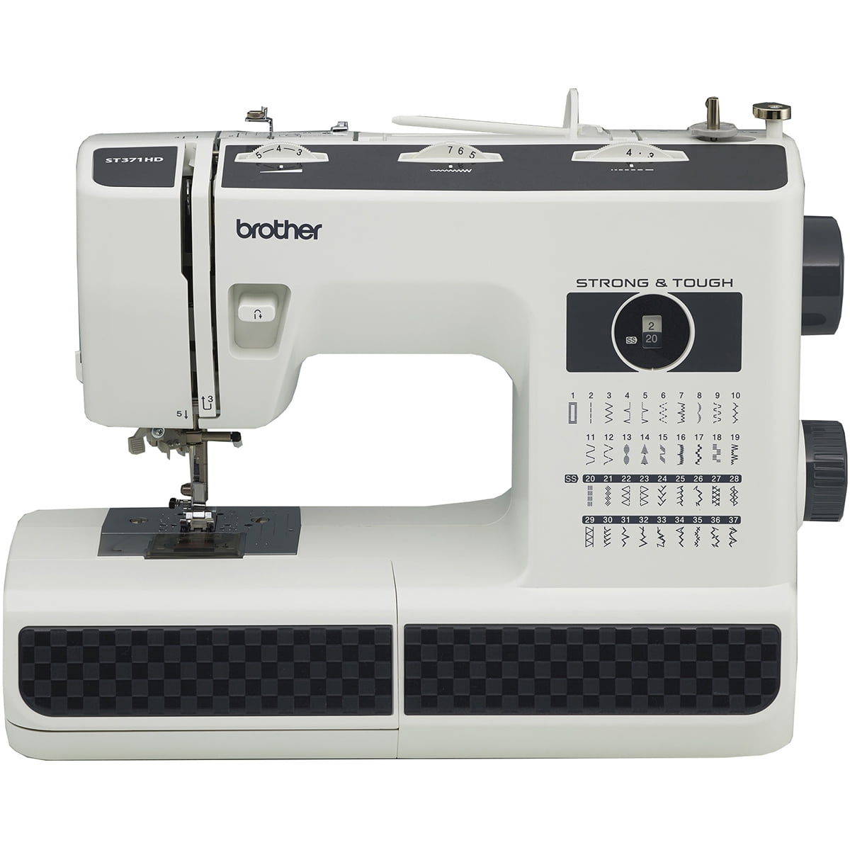 Brother ST371HD Strong & Tough Heavy-Duty Sewing Machine with 37 Built-in Stitches (14.3 lb) kw8lt