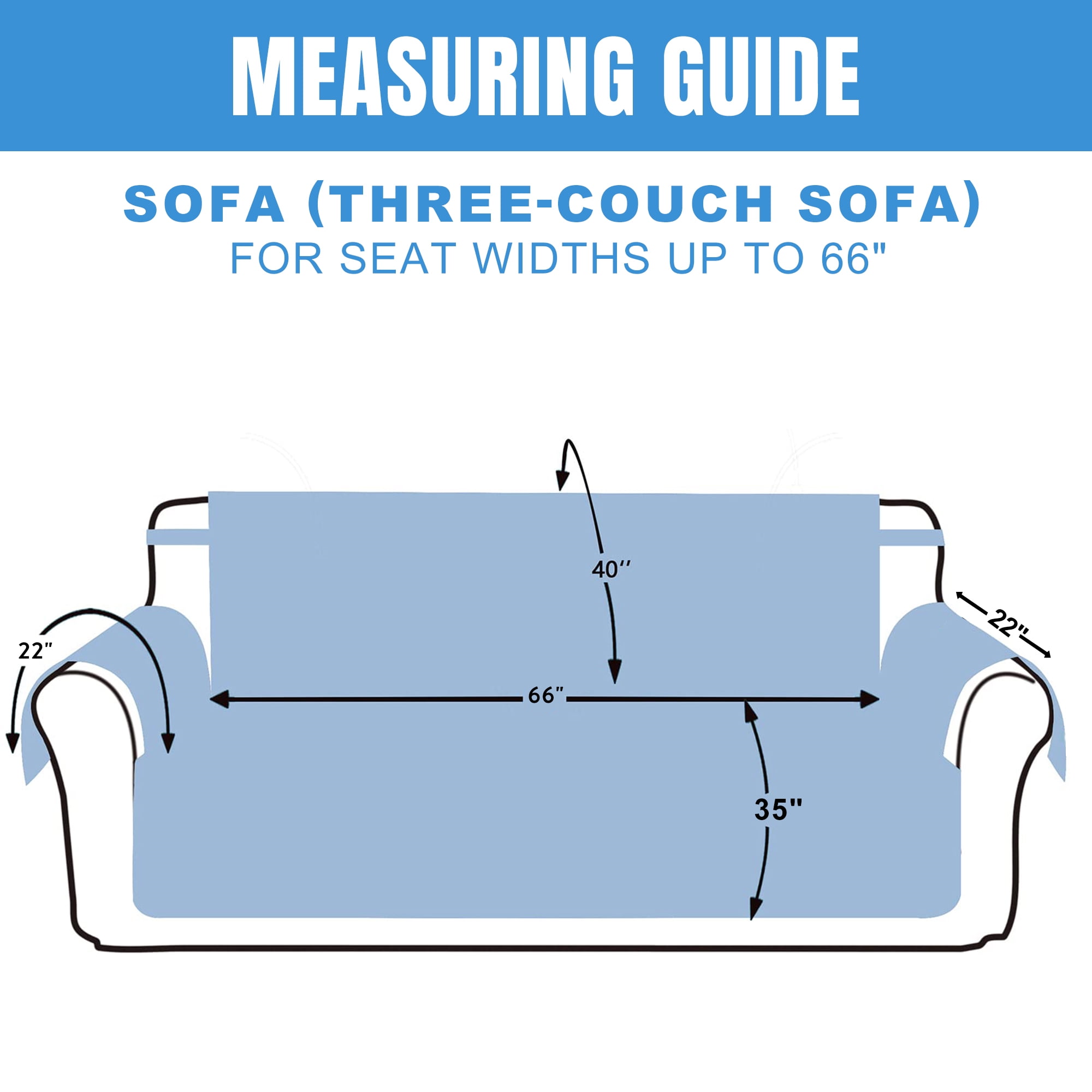 SANMADROLA Reversible Sofa Cover Water Resistant Furniture Protector for Pets and Kids (Brown, 66 in) 5wy7s