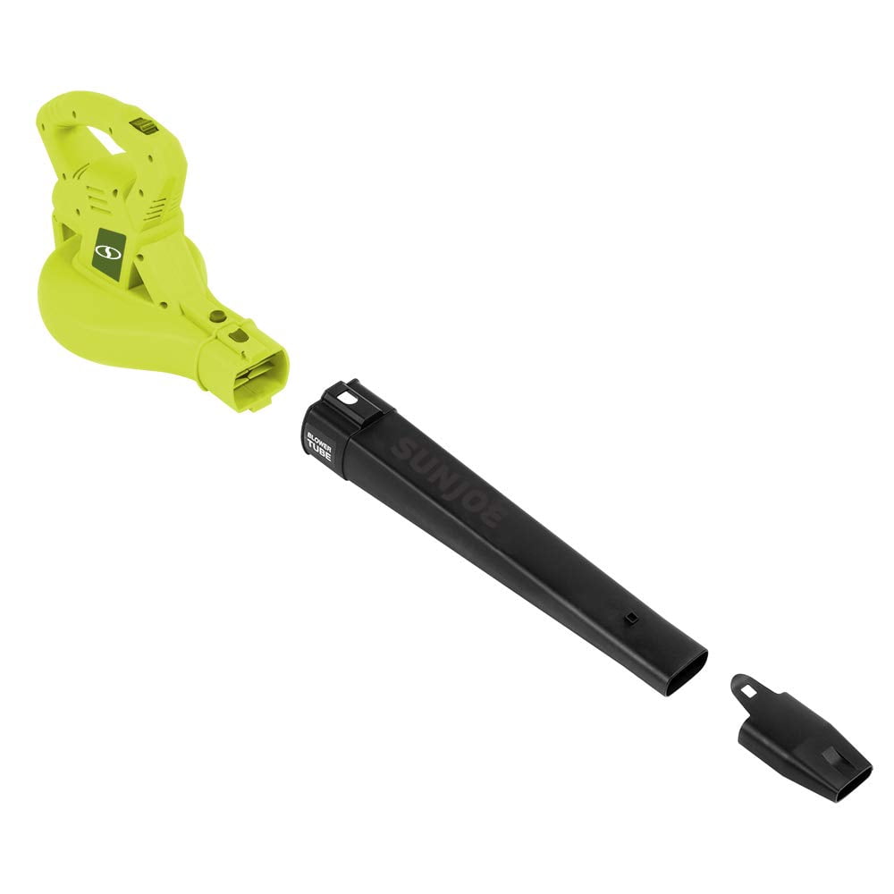 Sun Joe SBJ601E 10 Amp Electric Leaf Blower, 2-Speed All-Purpose Outdoor Cleaning Tool (Green, 4.4 lb) 1vnel