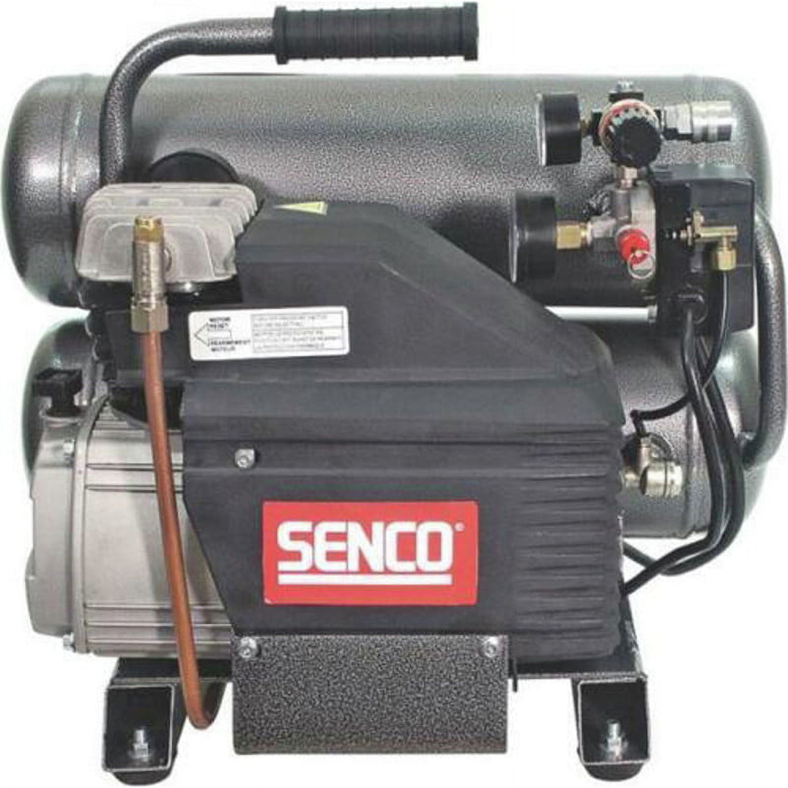 SENCO PC1131 2.5 HP Oil-Lube Twin Stack Air Compressor (Grey, 4.3 gal) hc1fd