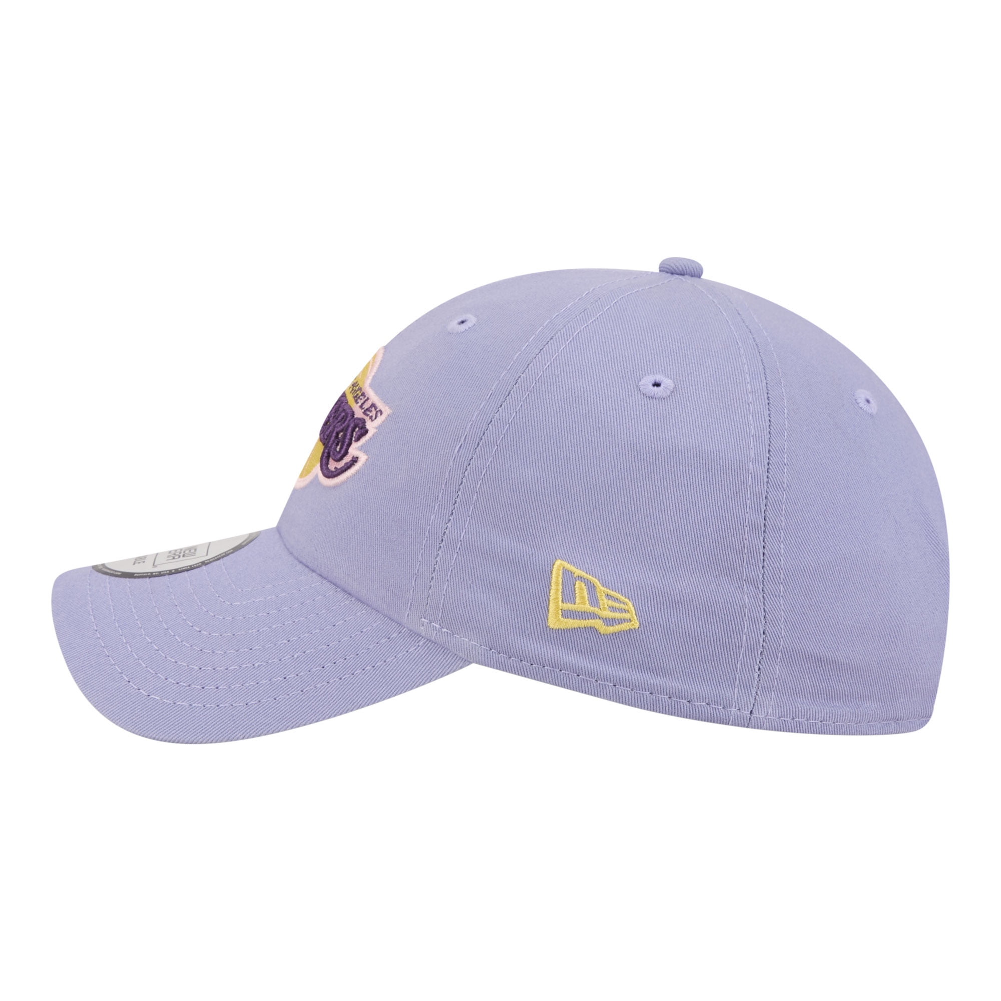 New Era Los Angeles Lakers Casual Classic Adjustable Hat (Lavender, One Size) qse5v